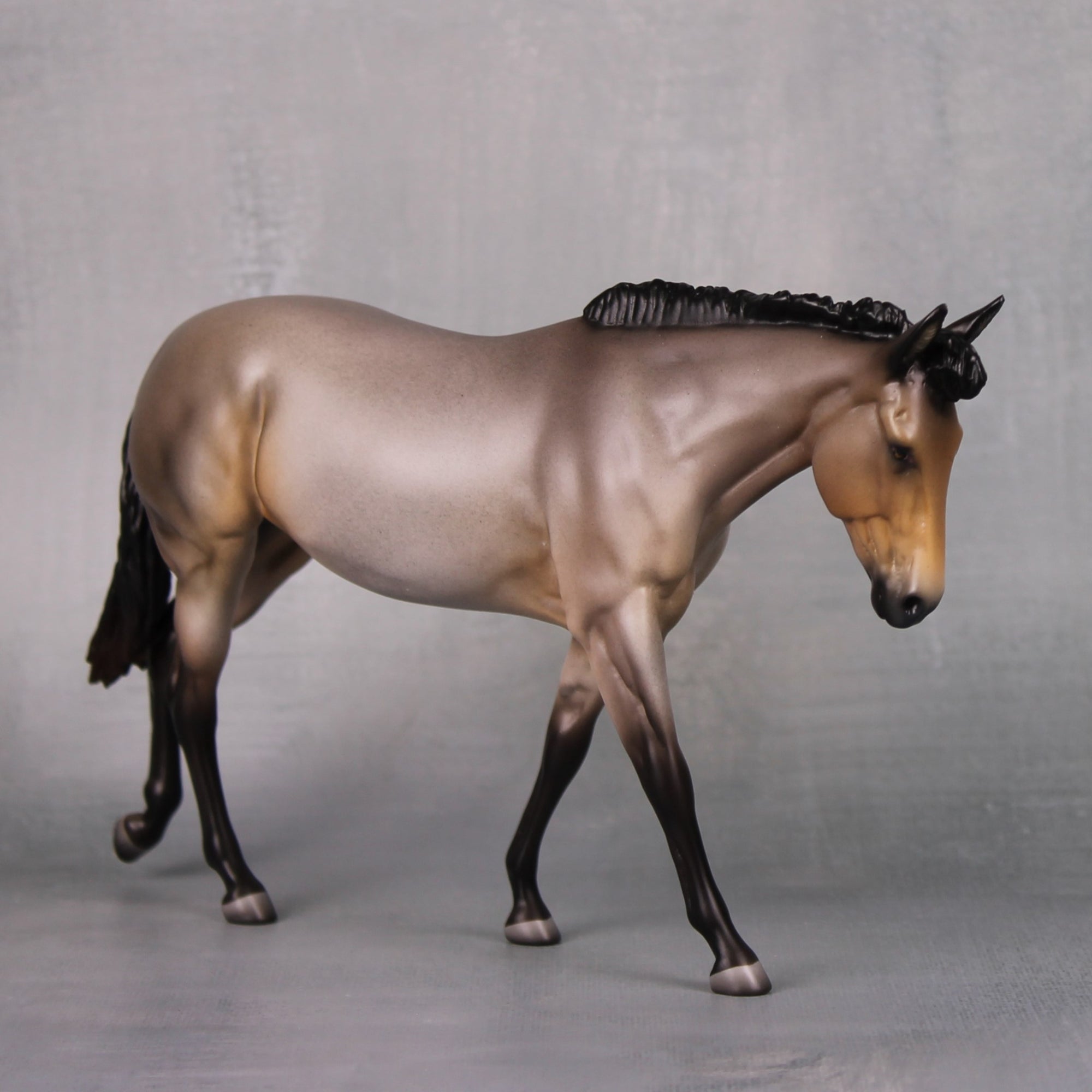 Dream On OOAK Bay Roan Pebble Mule By Ellen Robbins LHS24