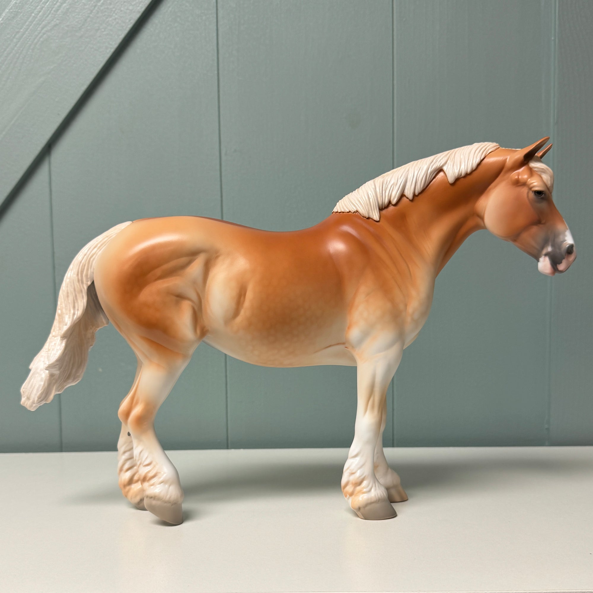 Wilhelmina OOAK Dappled Light Chestnut Heavy Draft By Jess Hamill EQ24