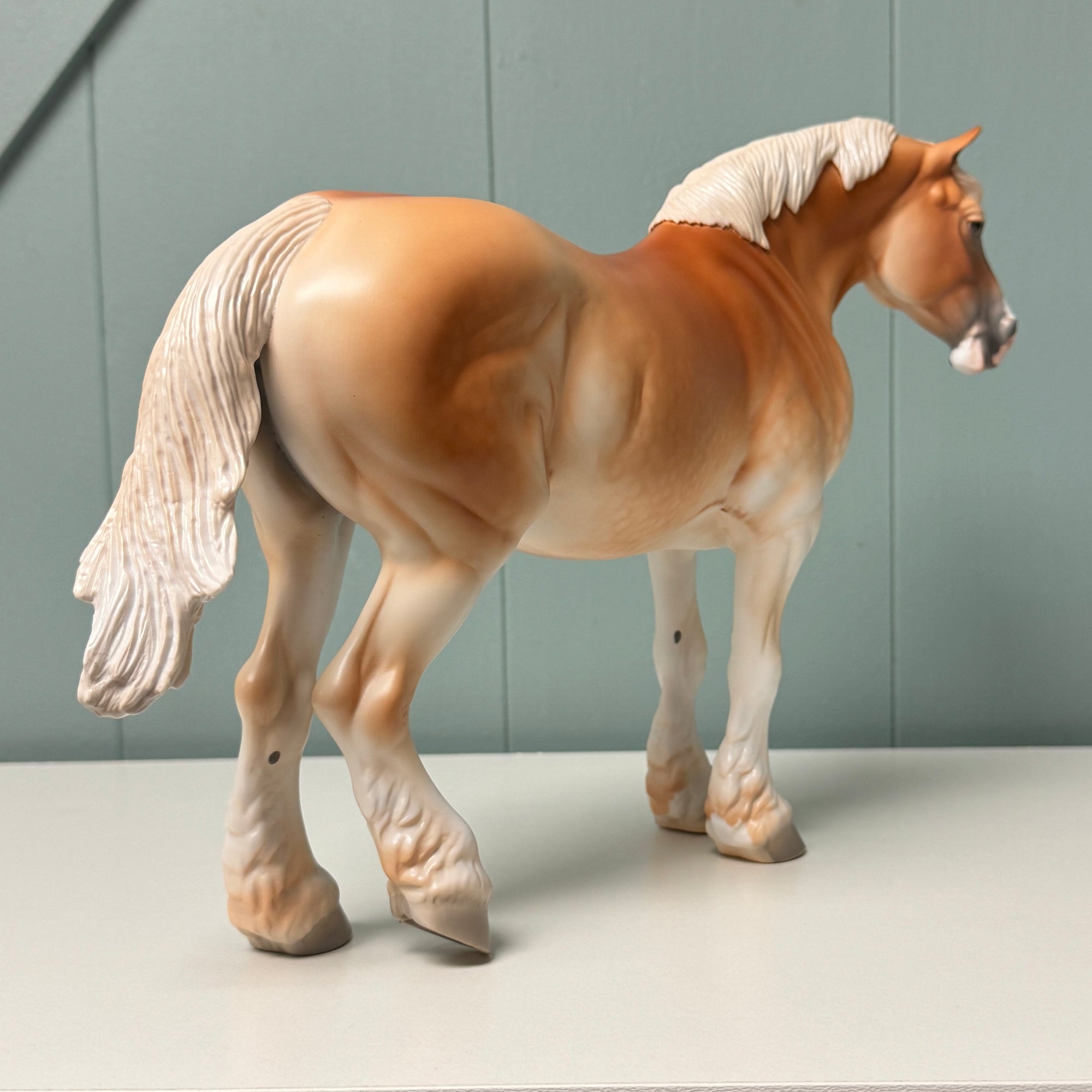 Wilhelmina OOAK Dappled Light Chestnut Heavy Draft By Jess Hamill EQ24