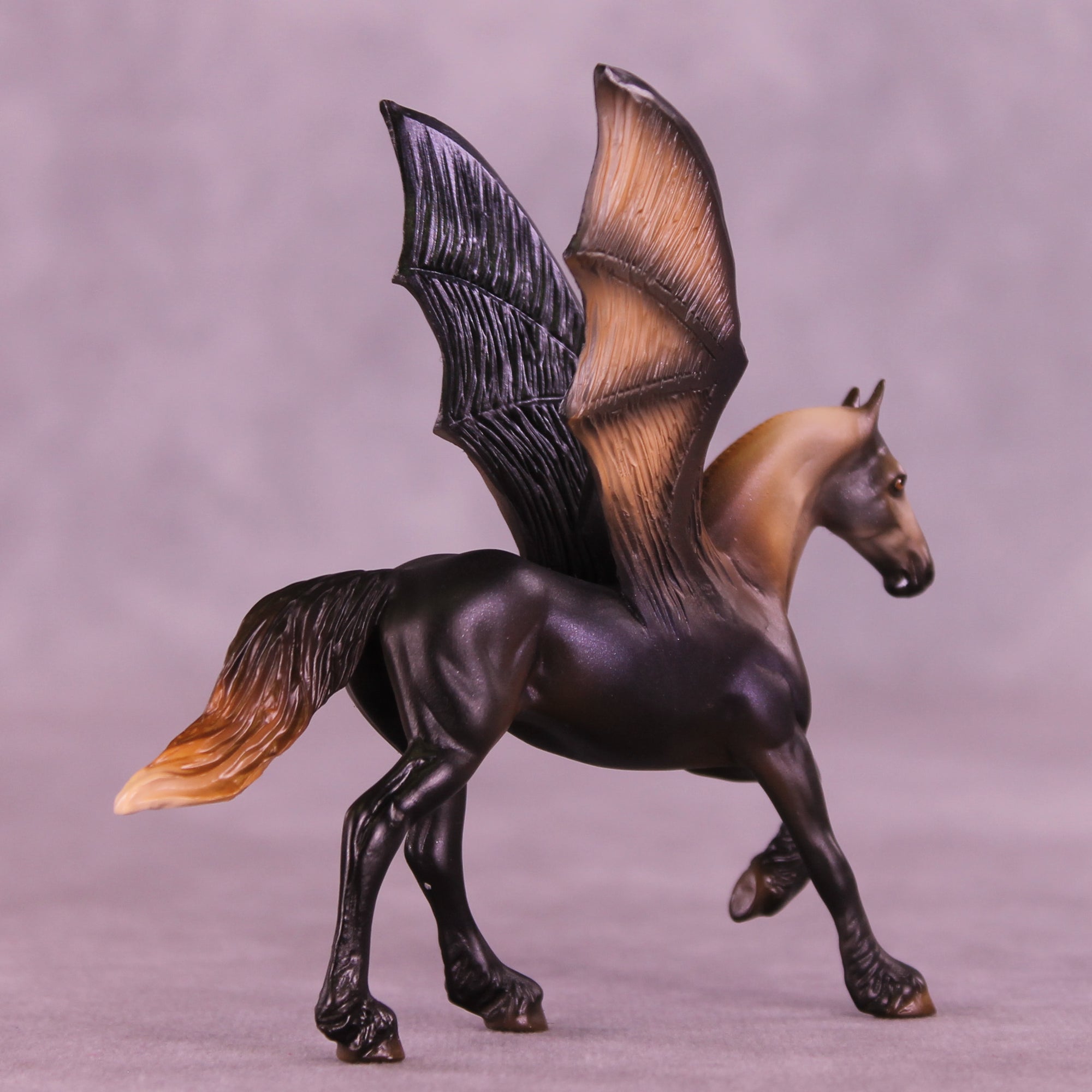 Mini Ptero OOAK EFCM Chip Friesian by Jess Hamill &amp; Carissa Mathews SCD26