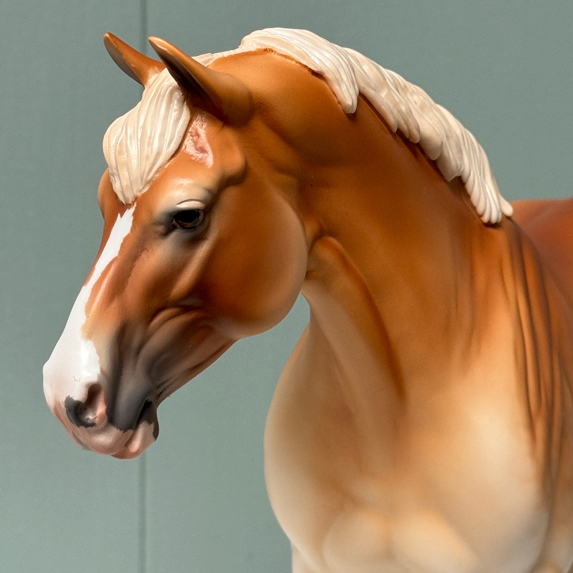 Wilhelmina OOAK Dappled Light Chestnut Heavy Draft By Jess Hamill EQ24