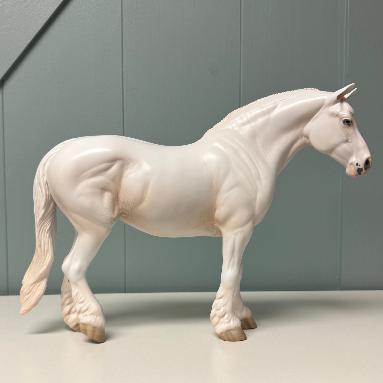 Perpetva OOAK White Heavy Draft By Jess Hamill EQ24