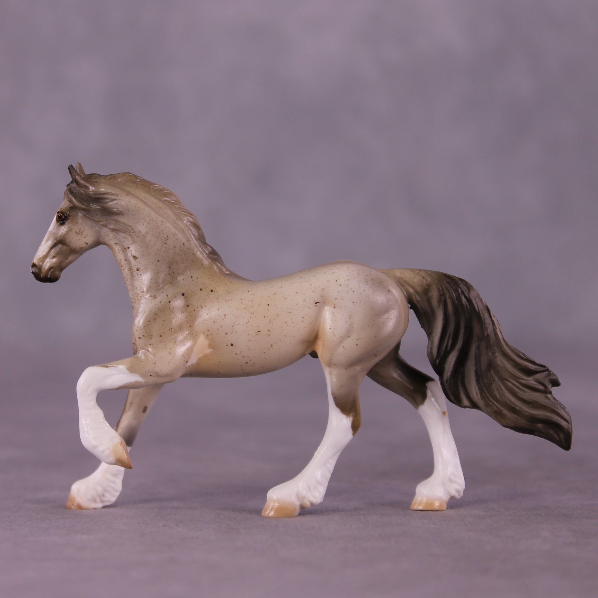 Shea OOAK Friesian Chip by Julie Keim EQ25