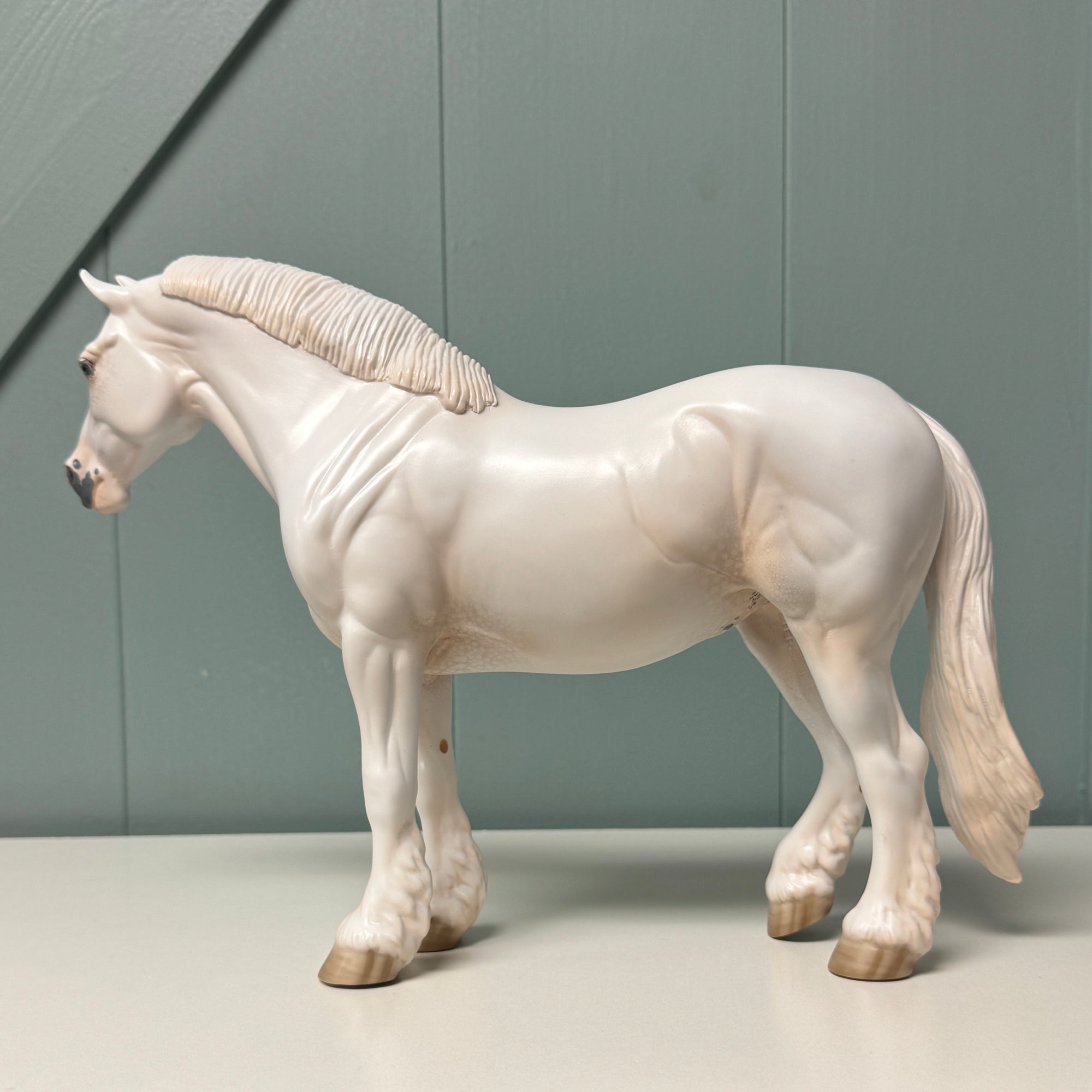 Perpetva OOAK White Heavy Draft By Jess Hamill EQ24