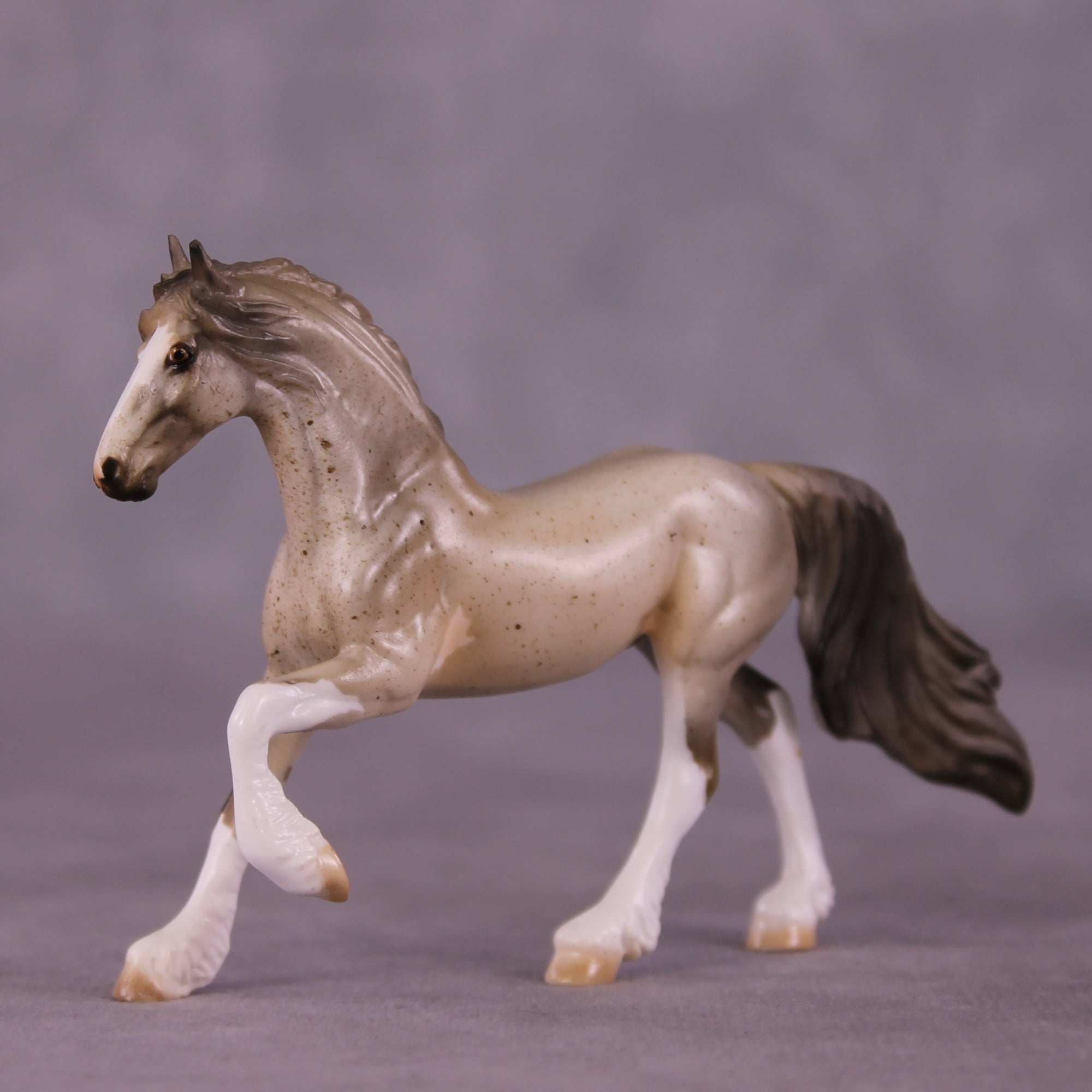 Shea OOAK Friesian Chip by Julie Keim EQ25