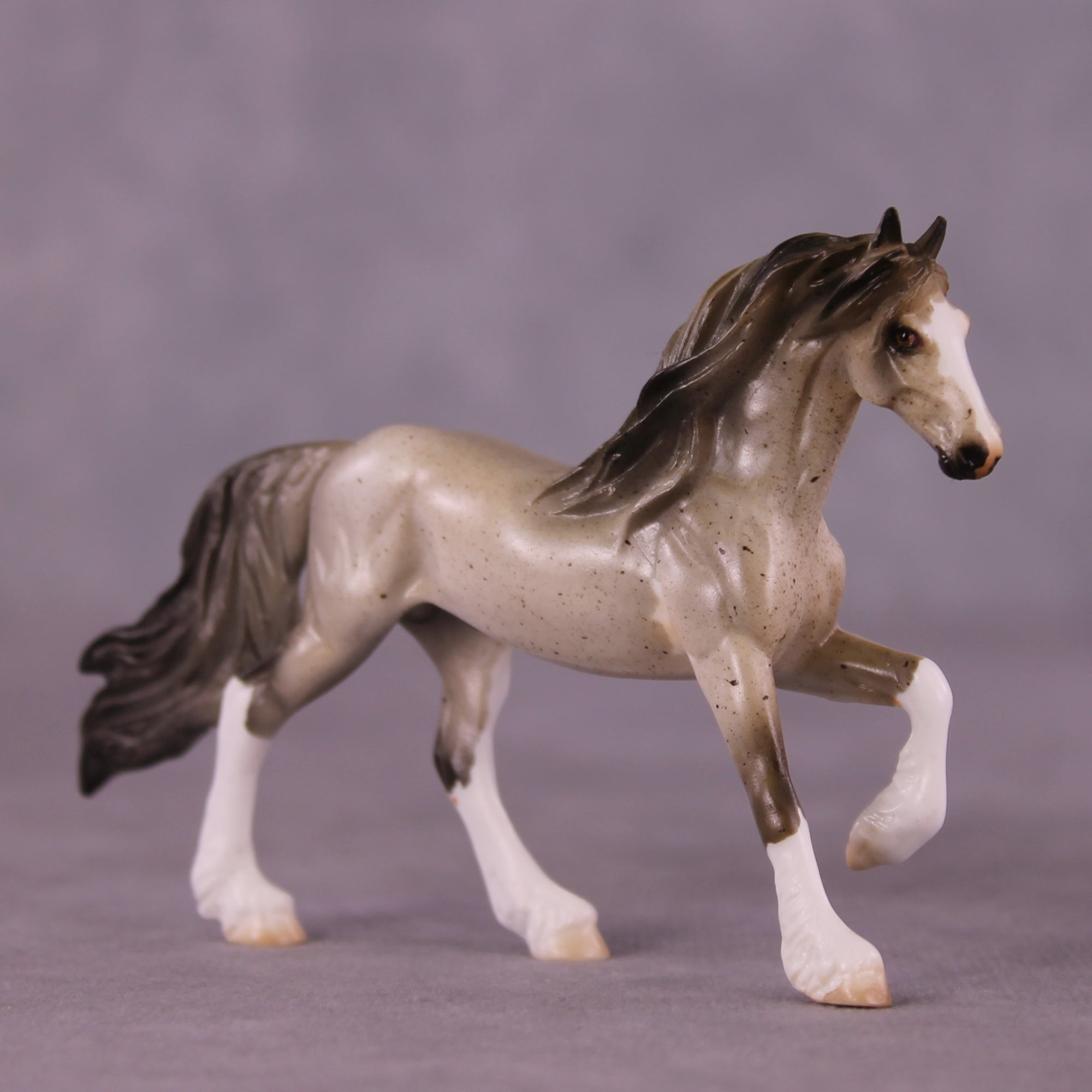 Shea OOAK Friesian Chip by Julie Keim EQ25