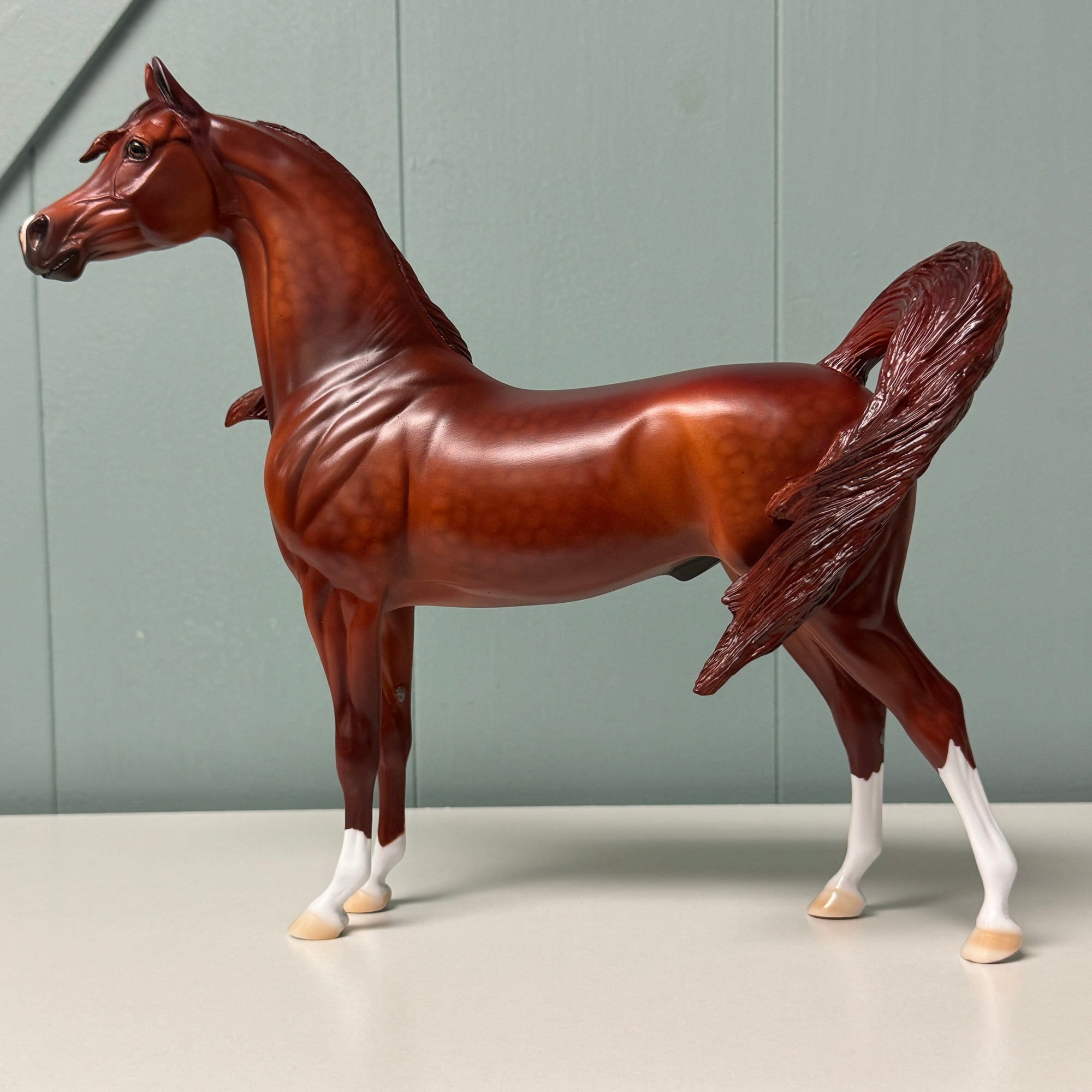 Linden OOAK Dappled Red Chestnut Arabian By Dawn Quick EQ24