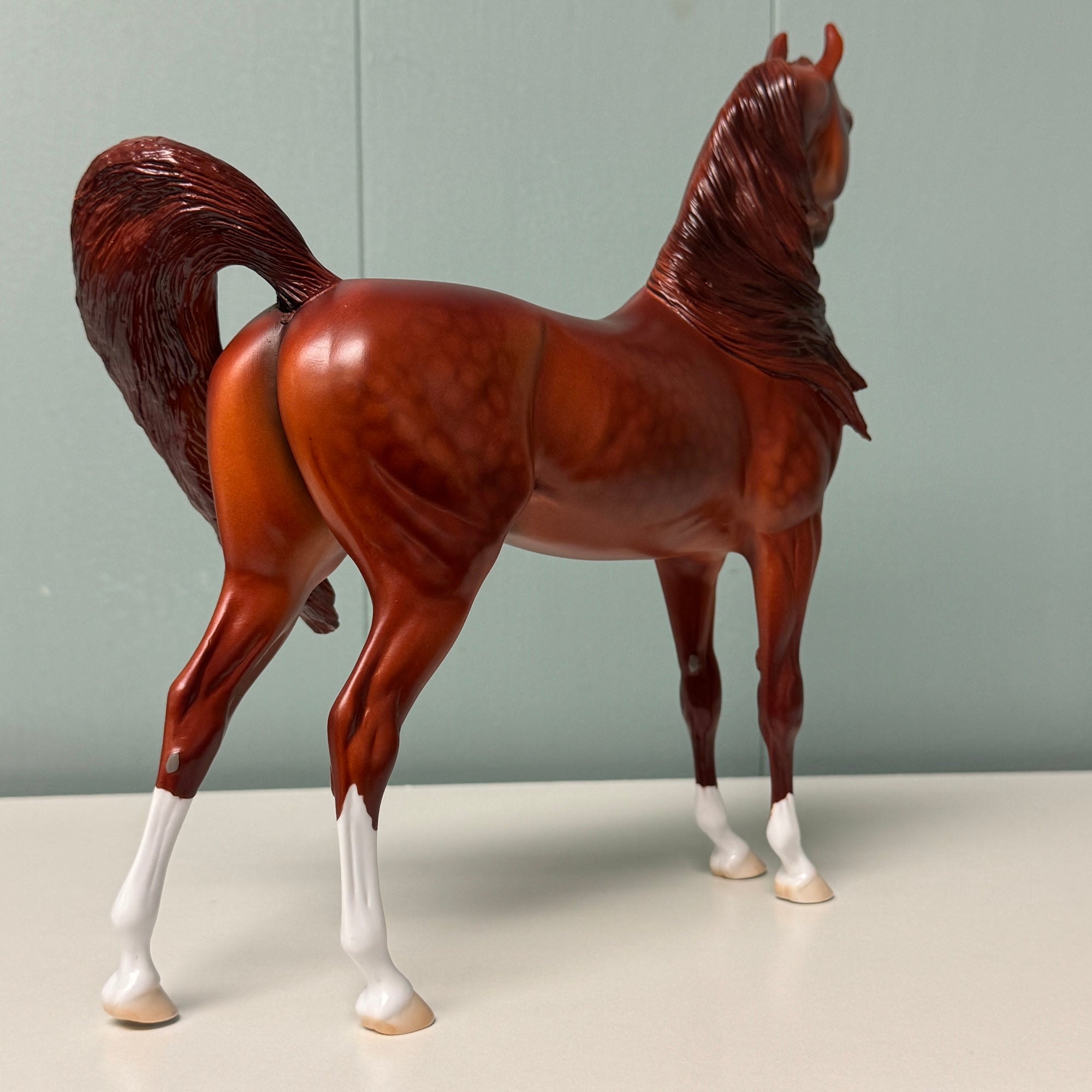 Linden OOAK Dappled Red Chestnut Arabian By Dawn Quick EQ24