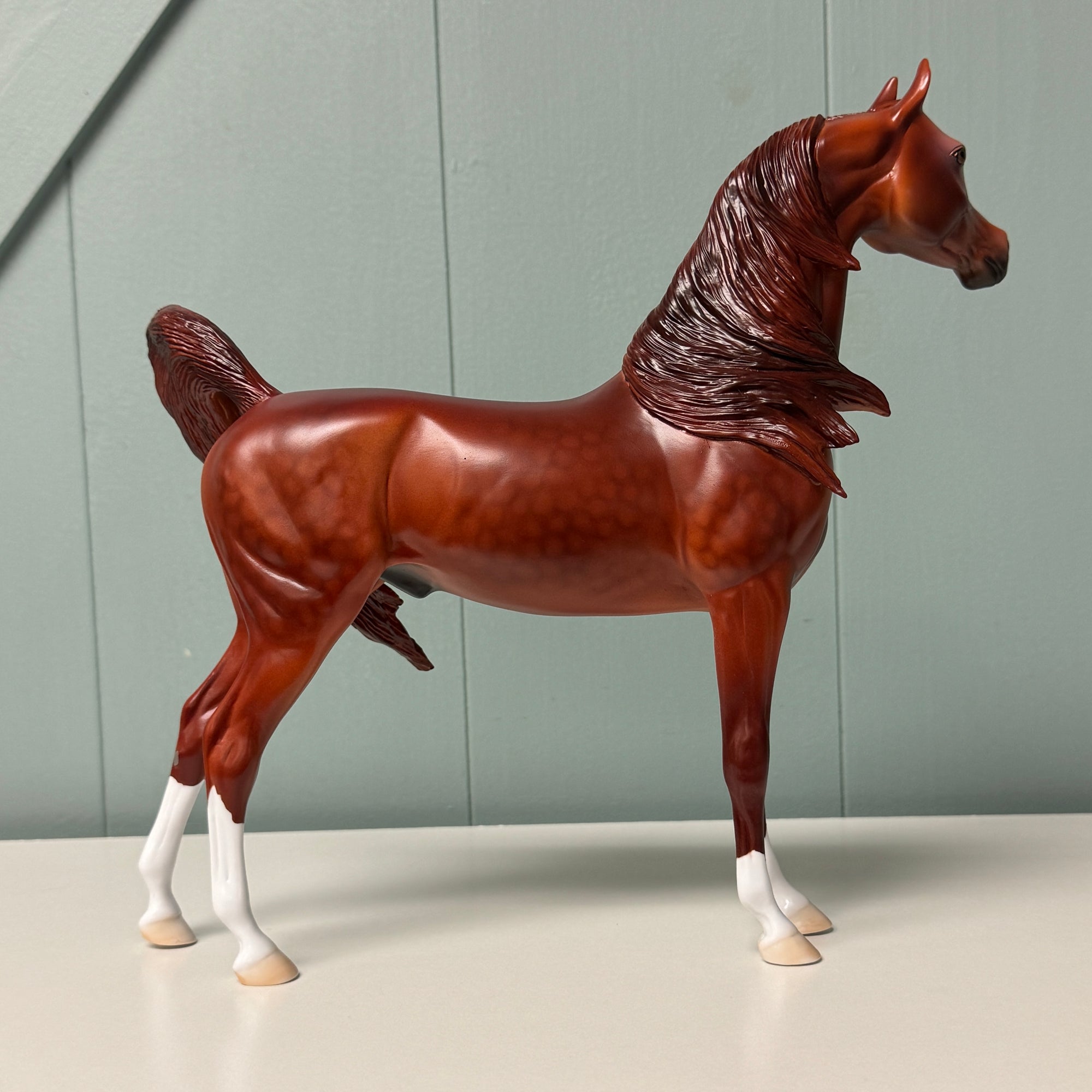 Linden OOAK Dappled Red Chestnut Arabian By Dawn Quick EQ24