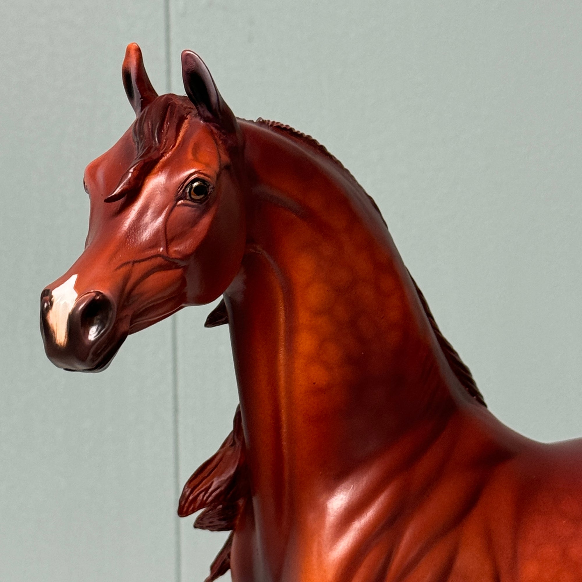 Linden OOAK Dappled Red Chestnut Arabian By Dawn Quick EQ24