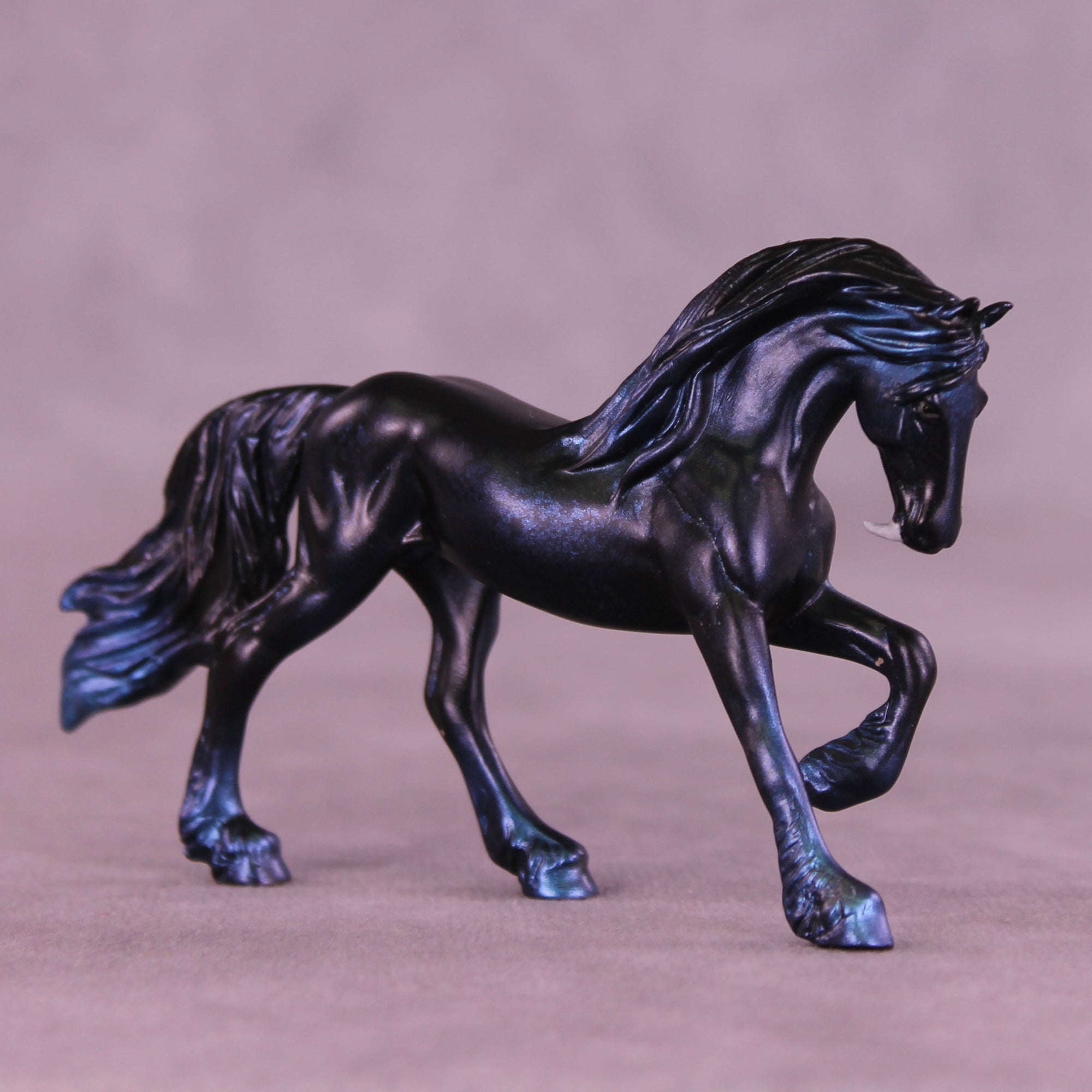 Mini Deep Blue Phish OOAK FCM Chip Friesian by Anna Rieck &amp; Matt Samuels SCD26
