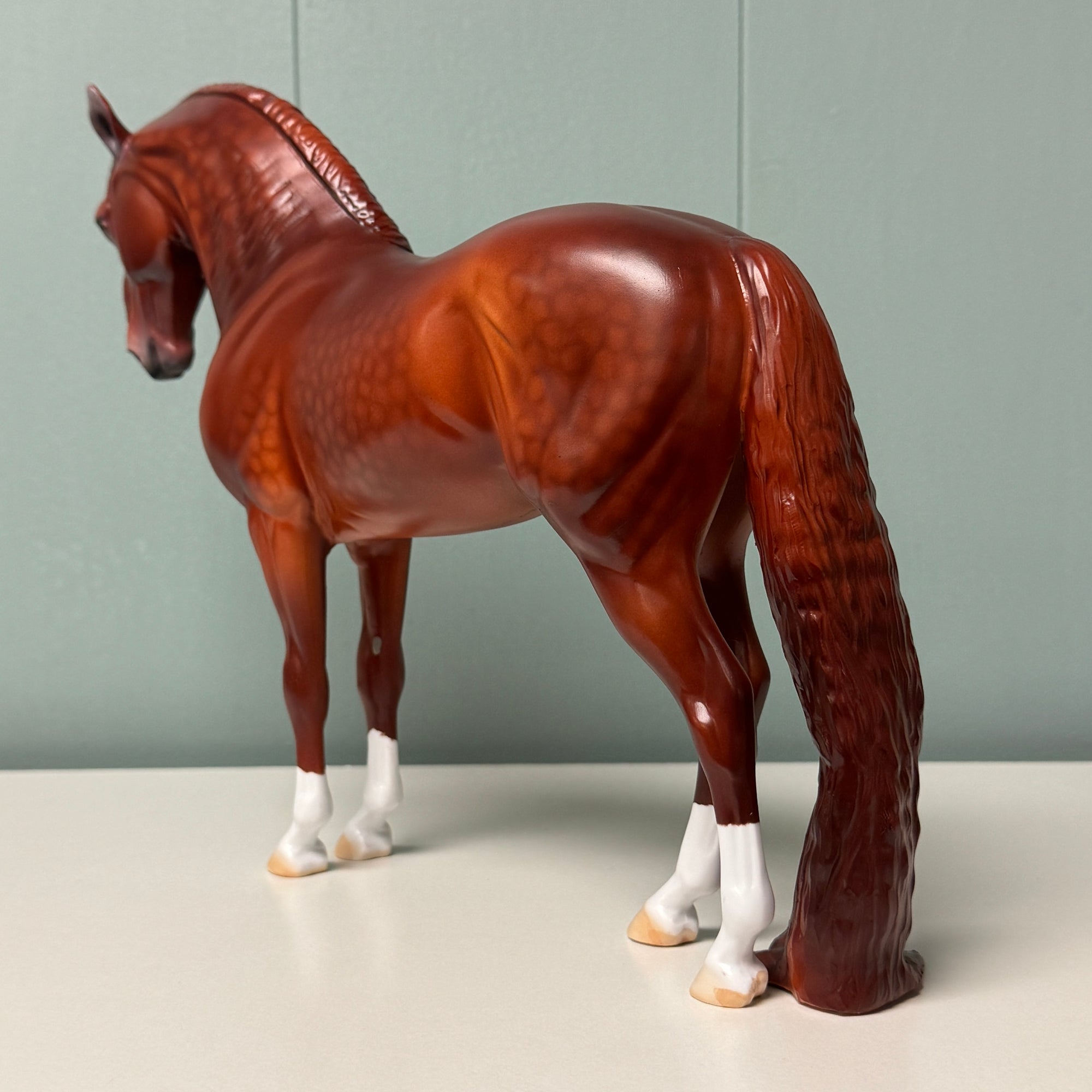 Bridger OOAK Bright Dappled Chestnut Andalusian By Dawn Quick EQ24