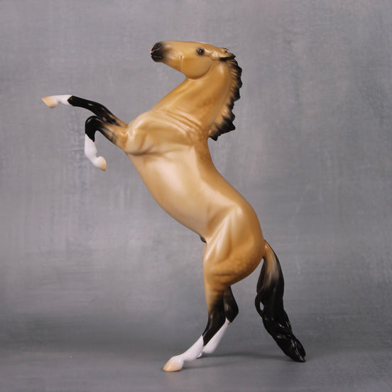 Ain't Dun Yet OOAK Lightly Dappled Dun Rearing Pebble By Ellen Robbins LHS24 MHP