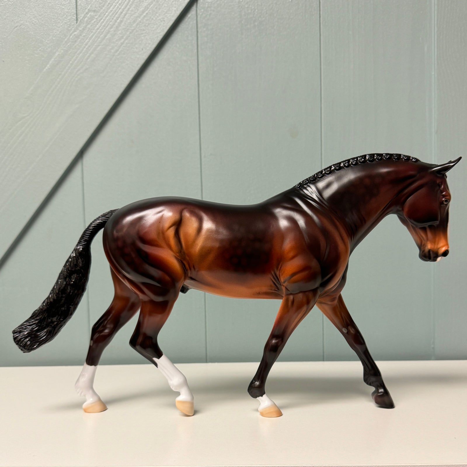 Kodiak OOAK Dappled Bay Irish Draught By Dawn Quick EQ24