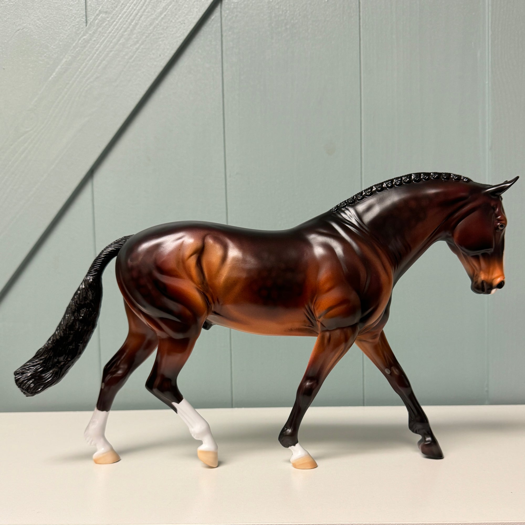 Kodiak OOAK Dappled Bay Irish Draught By Dawn Quick EQ24