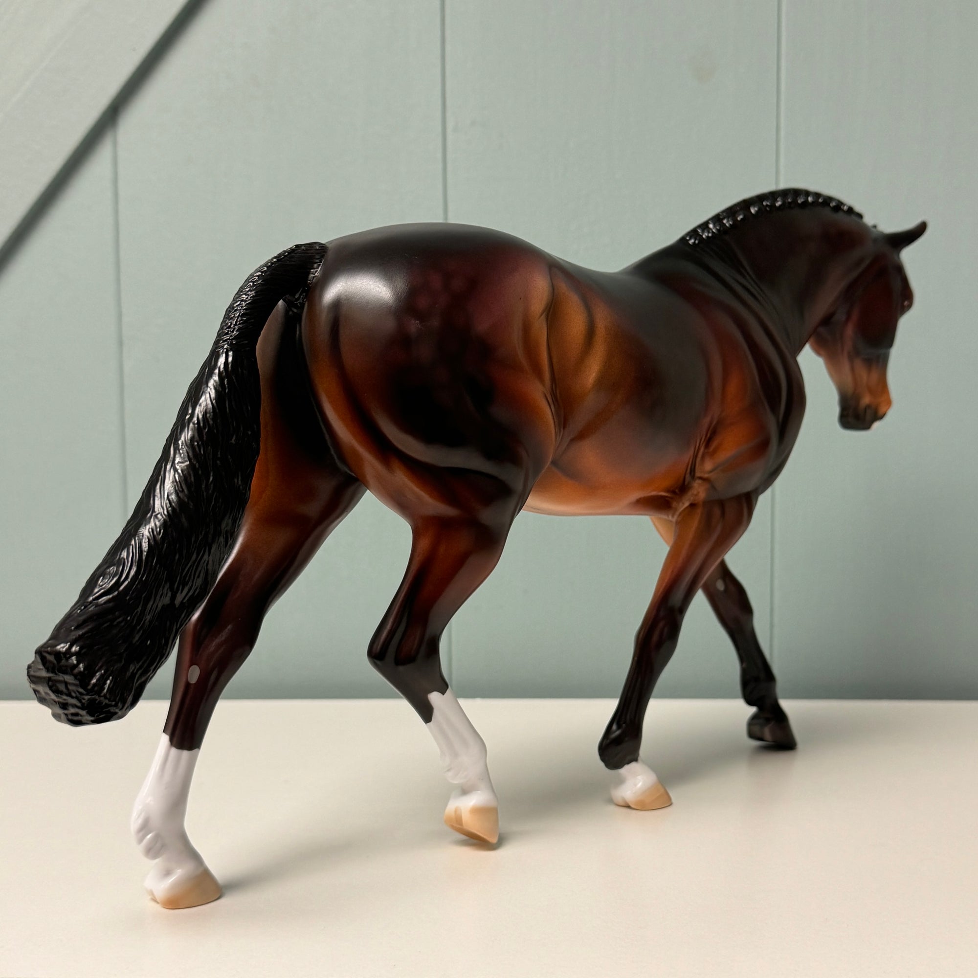 Kodiak OOAK Dappled Bay Irish Draught By Dawn Quick EQ24