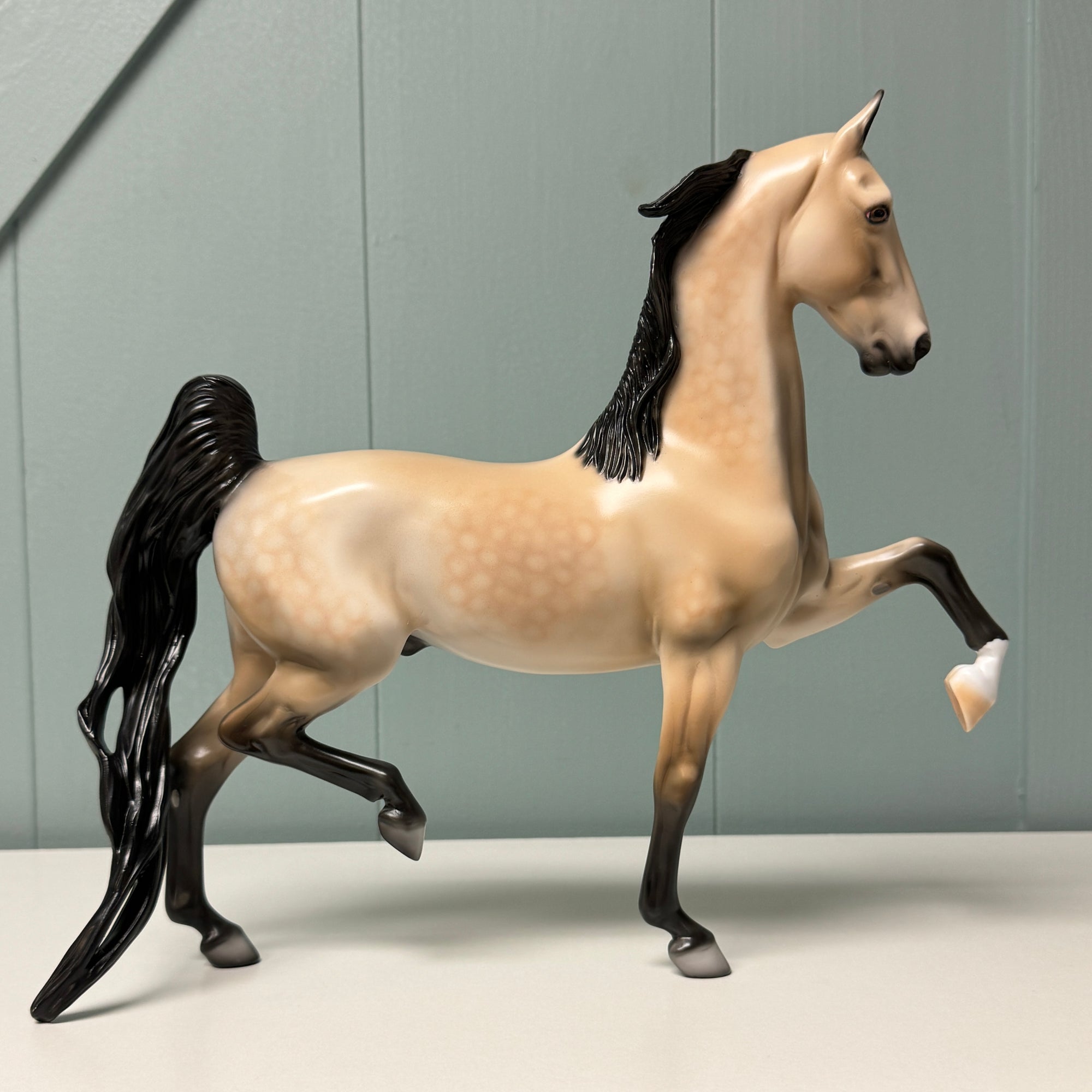 Oakley OOAK Dappled Buckskin Saddlebred By Dawn Quick EQ24