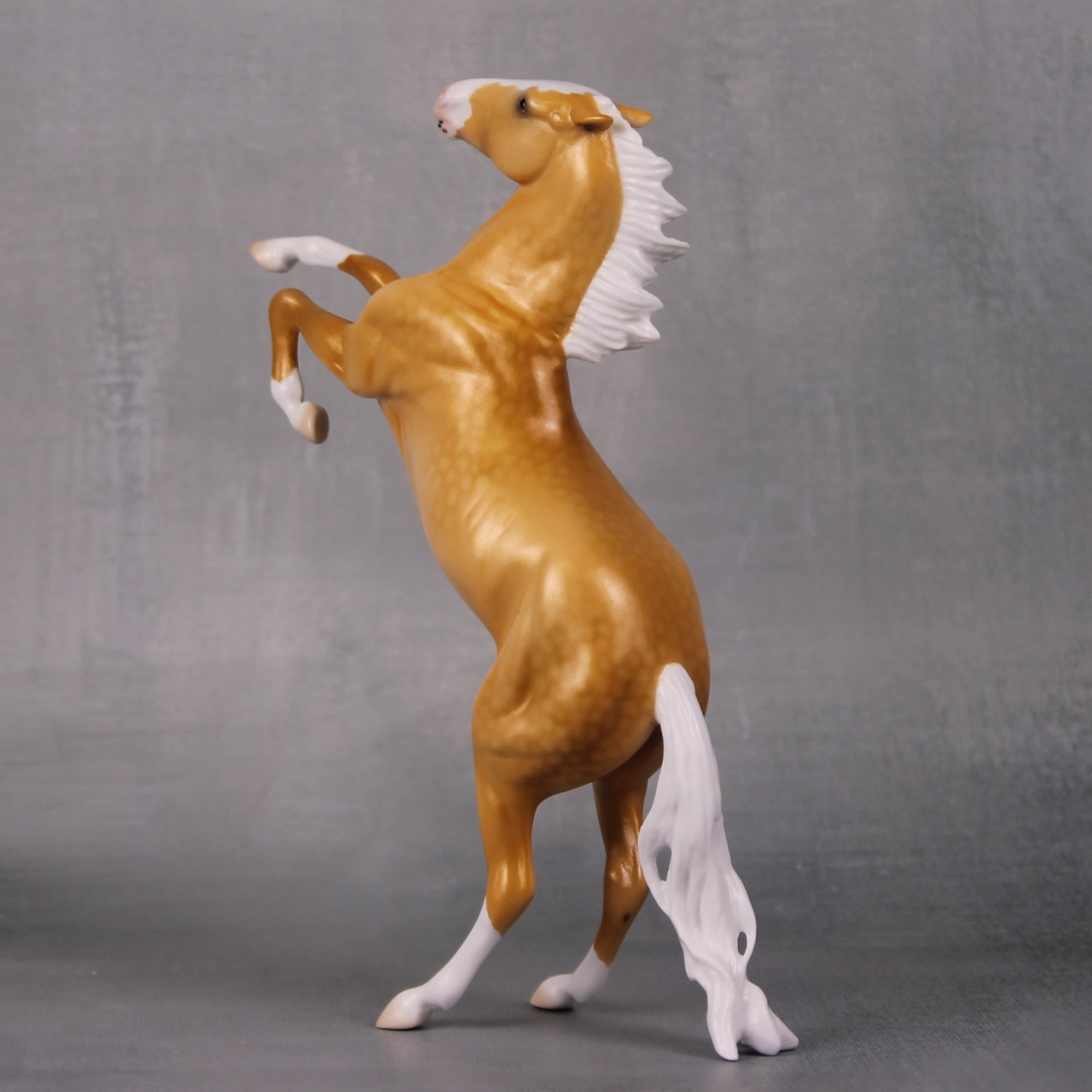 Shine Bright OOAK Lightly Golden Palomino Rearing Pebble By Ellen Robbins LHS24 MHP