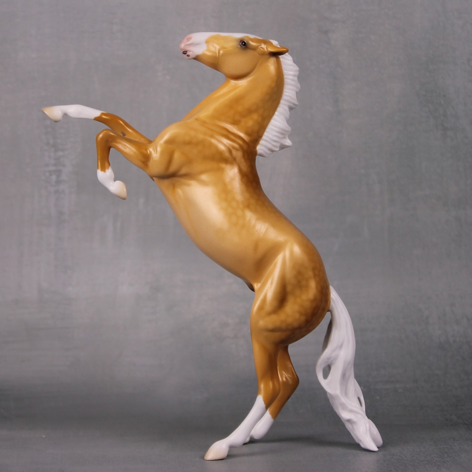 Shine Bright OOAK Lightly Golden Palomino Rearing Pebble By Ellen Robbins LHS24 MHP