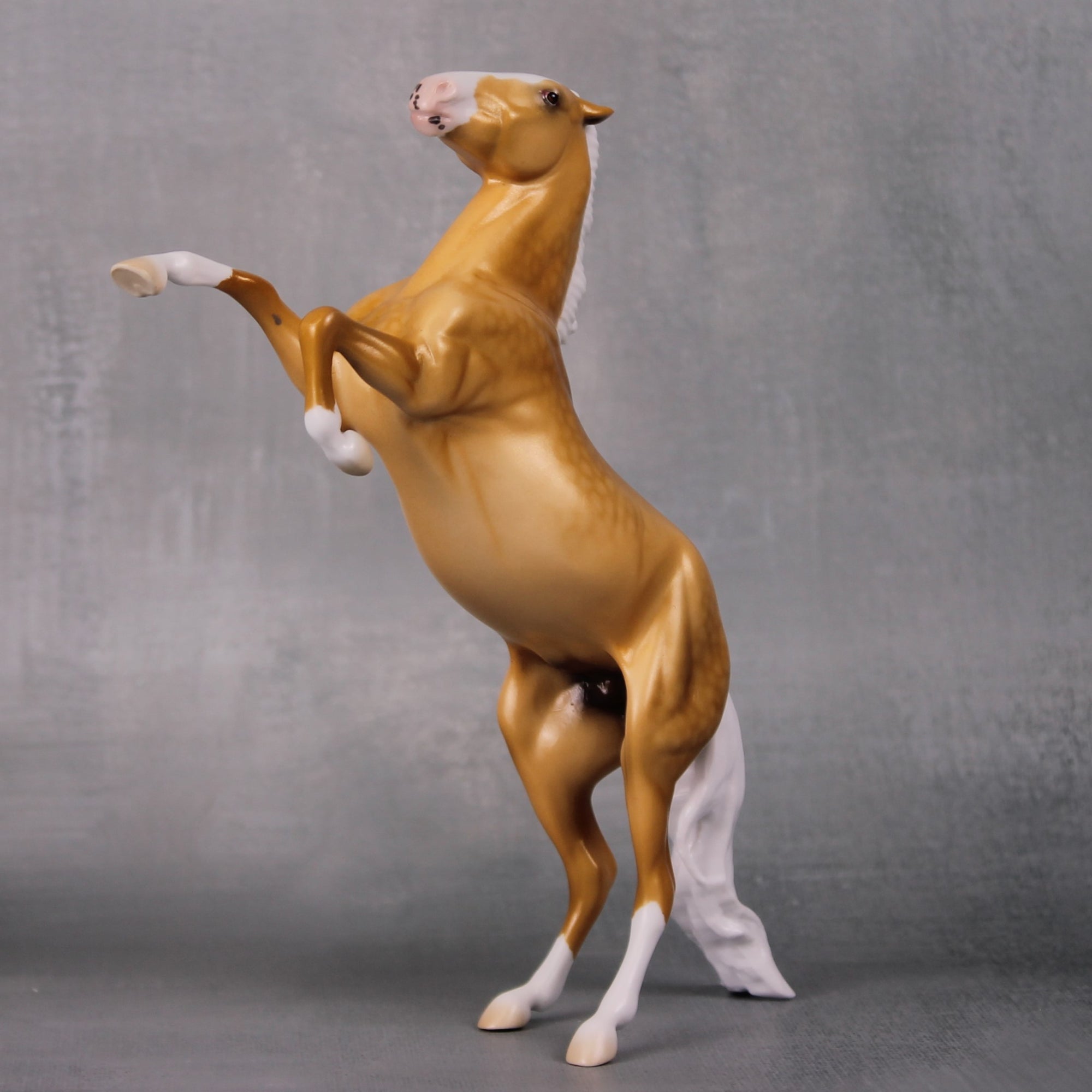 Shine Bright OOAK Lightly Golden Palomino Rearing Pebble By Ellen Robbins LHS24 MHP