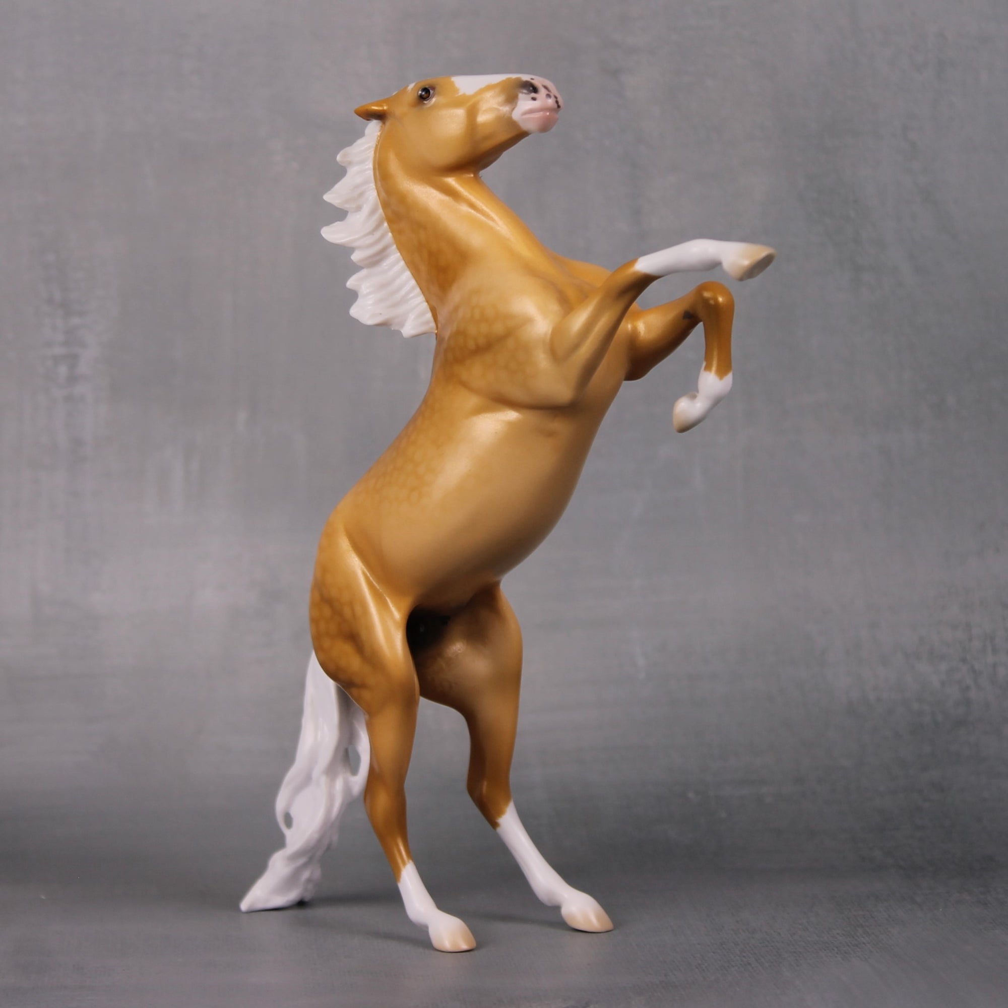 Shine Bright OOAK Lightly Golden Palomino Rearing Pebble By Ellen Robbins LHS24 MHP