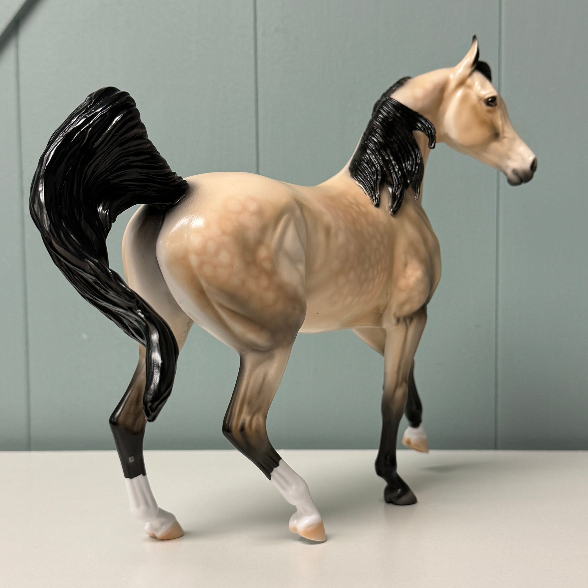 Meadow OOAK Dappled Buckskin Arabian Mare By Dawn Quick EQ24