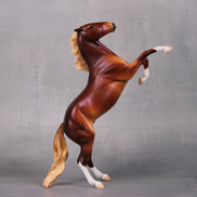 Be The Change OOAK Lightly Dappled Chestnut Rearing Pebble By Ellen Robbins LHS24