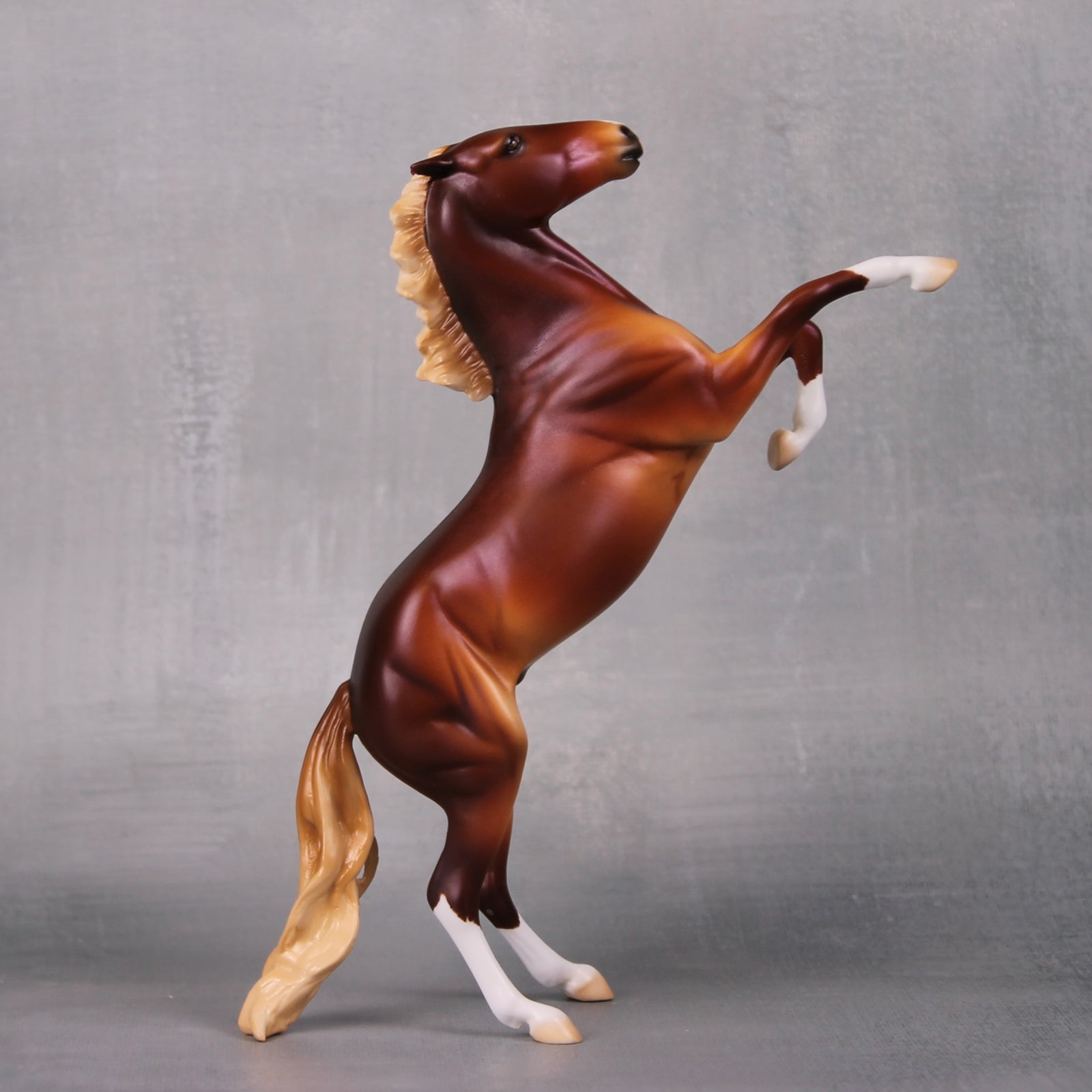 Be The Change OOAK Lightly Dappled Chestnut Rearing Pebble By Ellen Robbins LHS24