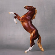 Be The Change OOAK Lightly Dappled Chestnut Rearing Pebble By Ellen Robbins LHS24