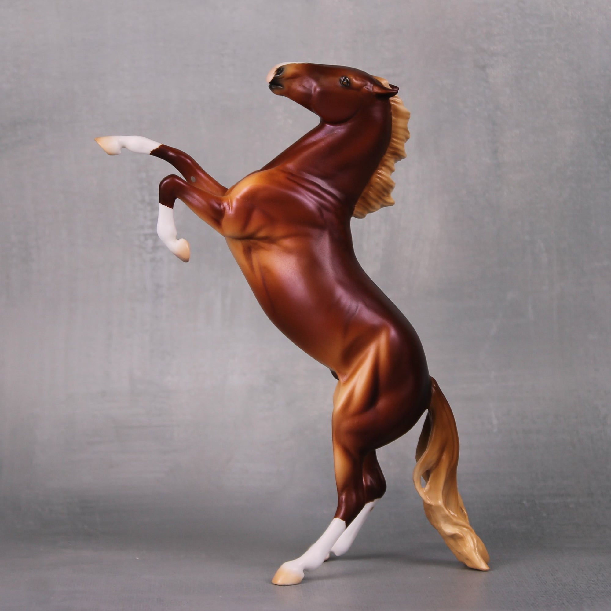 Be The Change OOAK Lightly Dappled Chestnut Rearing Pebble By Ellen Robbins LHS24