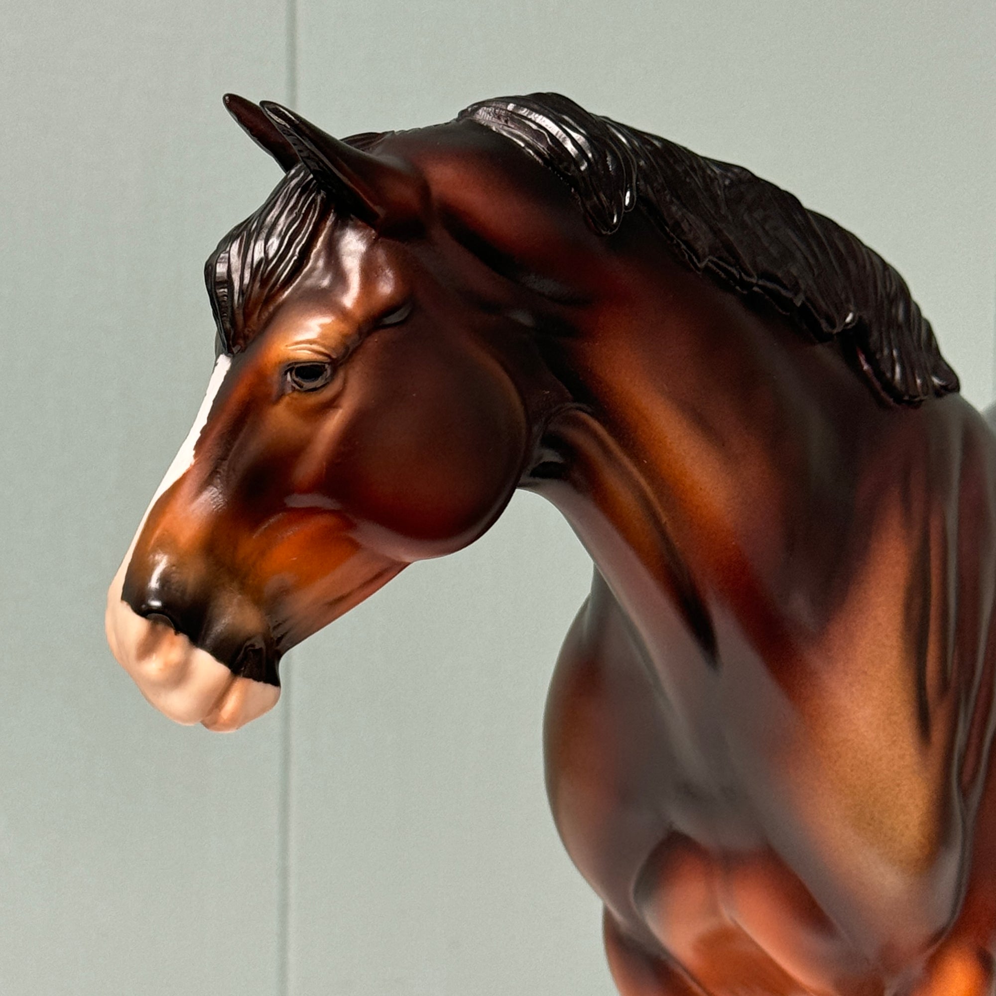 June OOAK Dappled Bay Heavy Draft By Dawn Quick EQ24