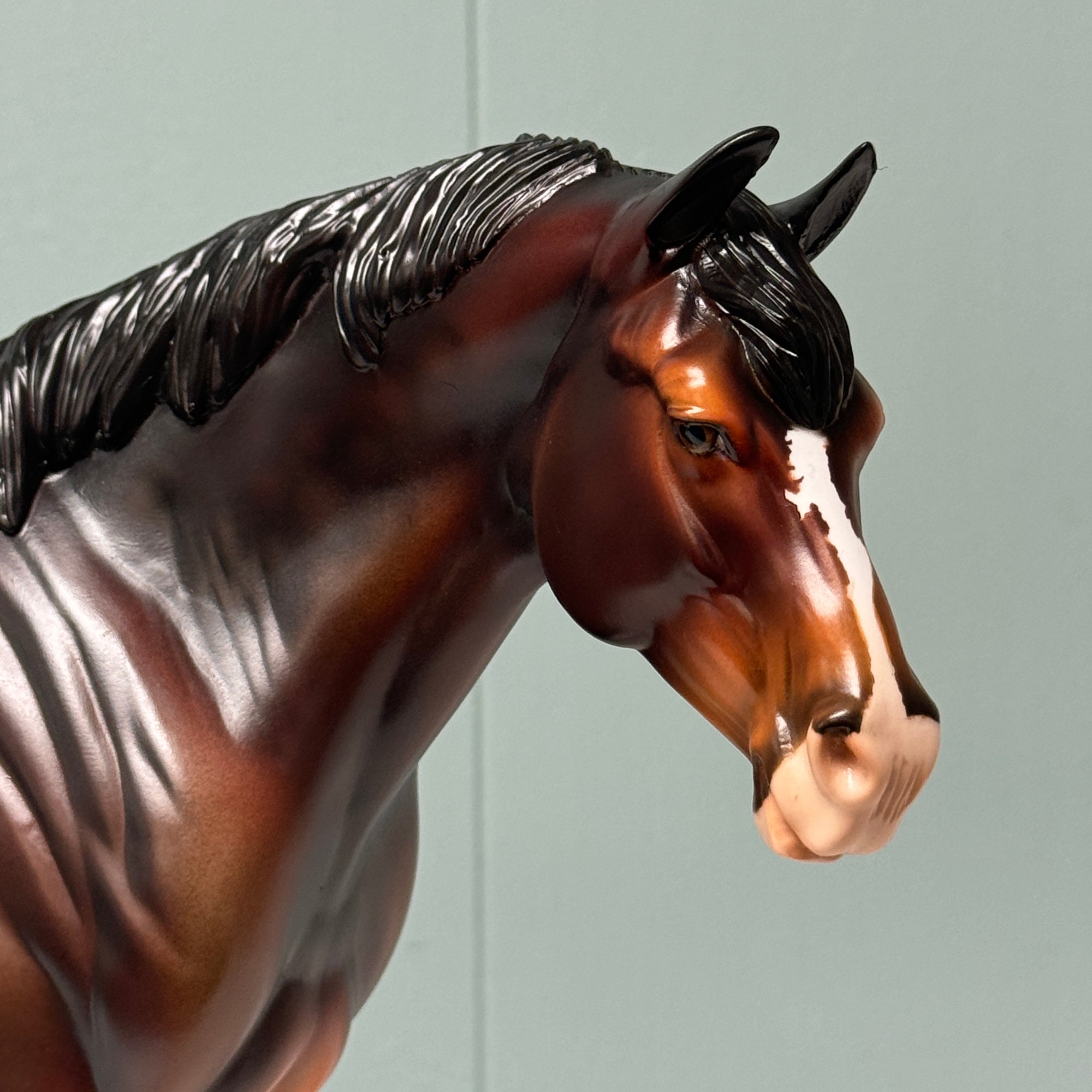 June OOAK Dappled Bay Heavy Draft By Dawn Quick EQ24