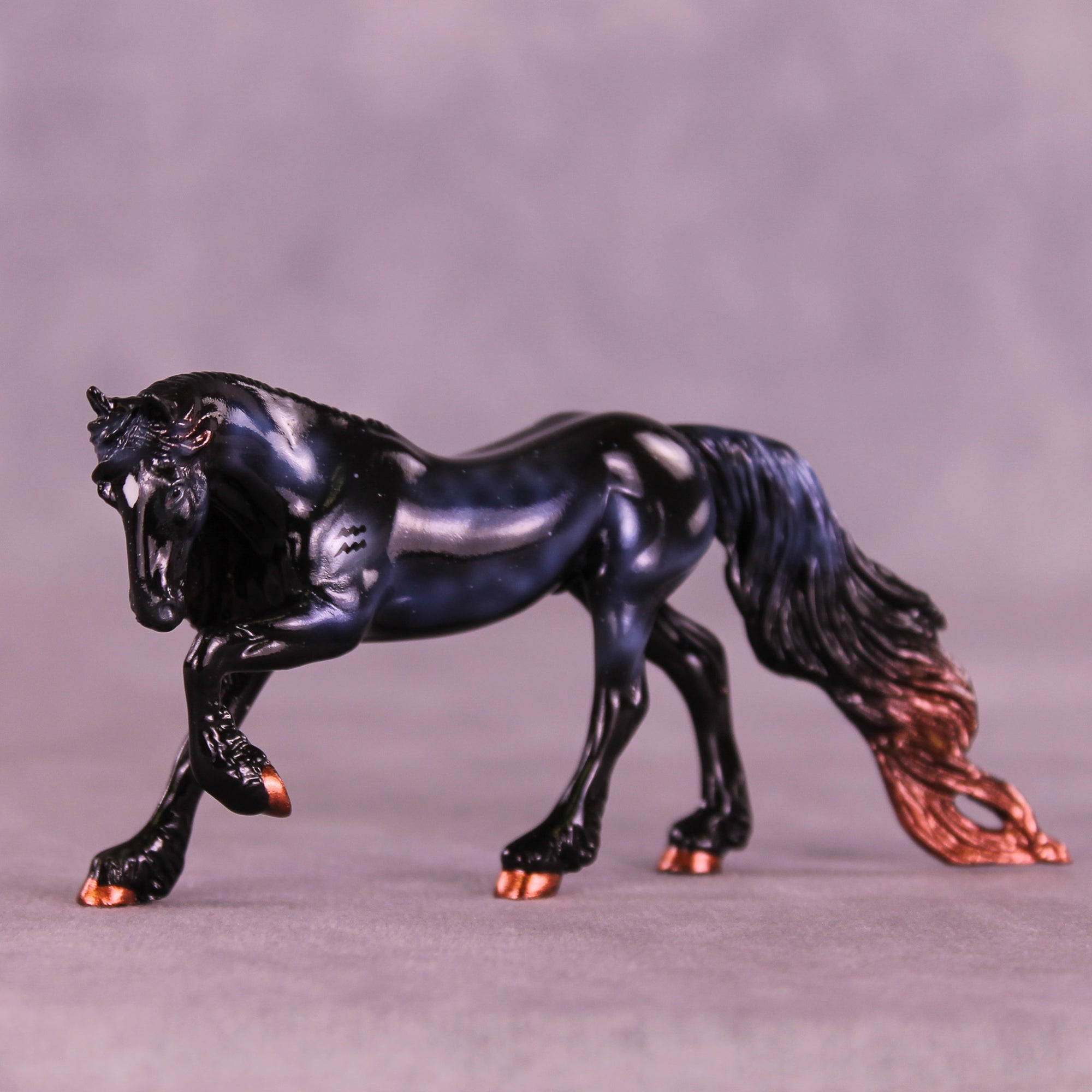 Mini Albali OOAK EFCM Chip Friesian by Ashley Palmer &amp; Melanie Miller SCD26