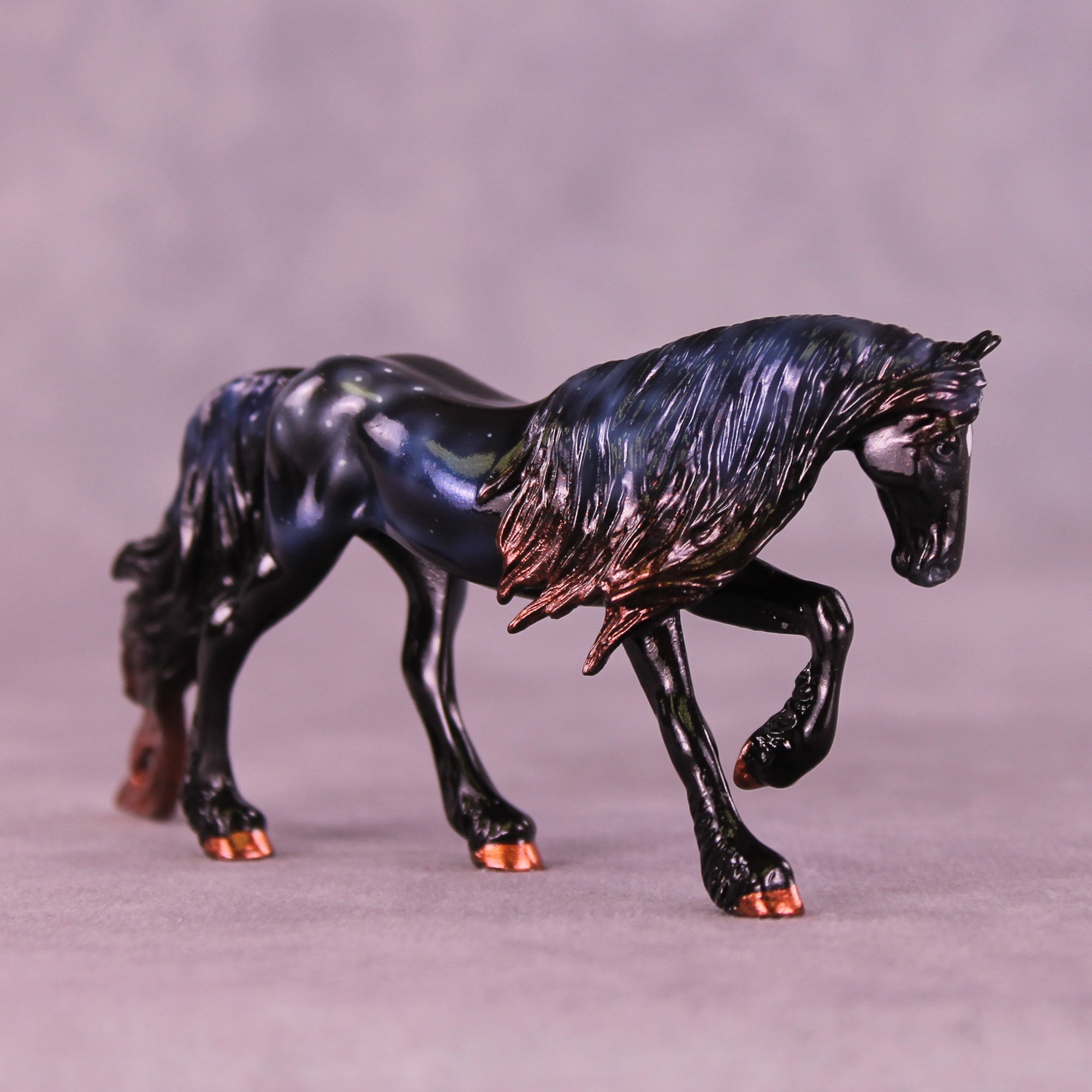 Mini Albali OOAK EFCM Chip Friesian by Ashley Palmer &amp; Melanie Miller SCD26