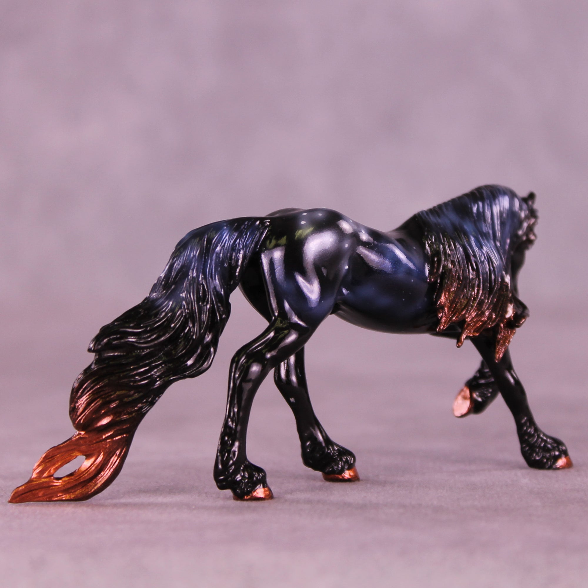 Mini Albali OOAK EFCM Chip Friesian by Ashley Palmer &amp; Melanie Miller SCD26