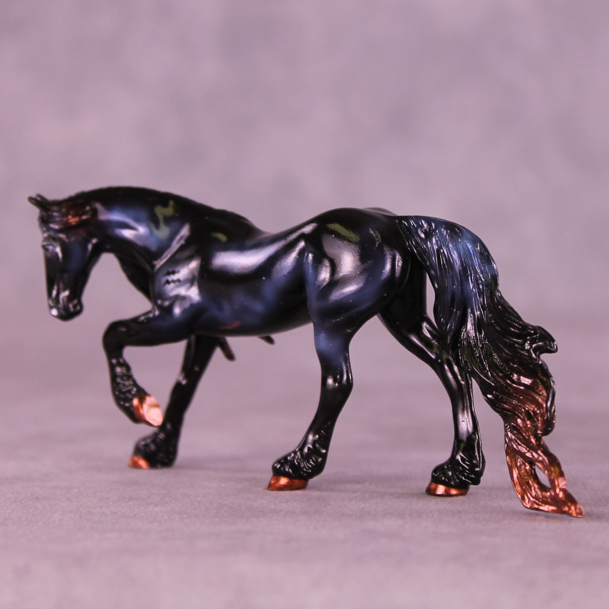 Mini Albali OOAK EFCM Chip Friesian by Ashley Palmer &amp; Melanie Miller SCD26