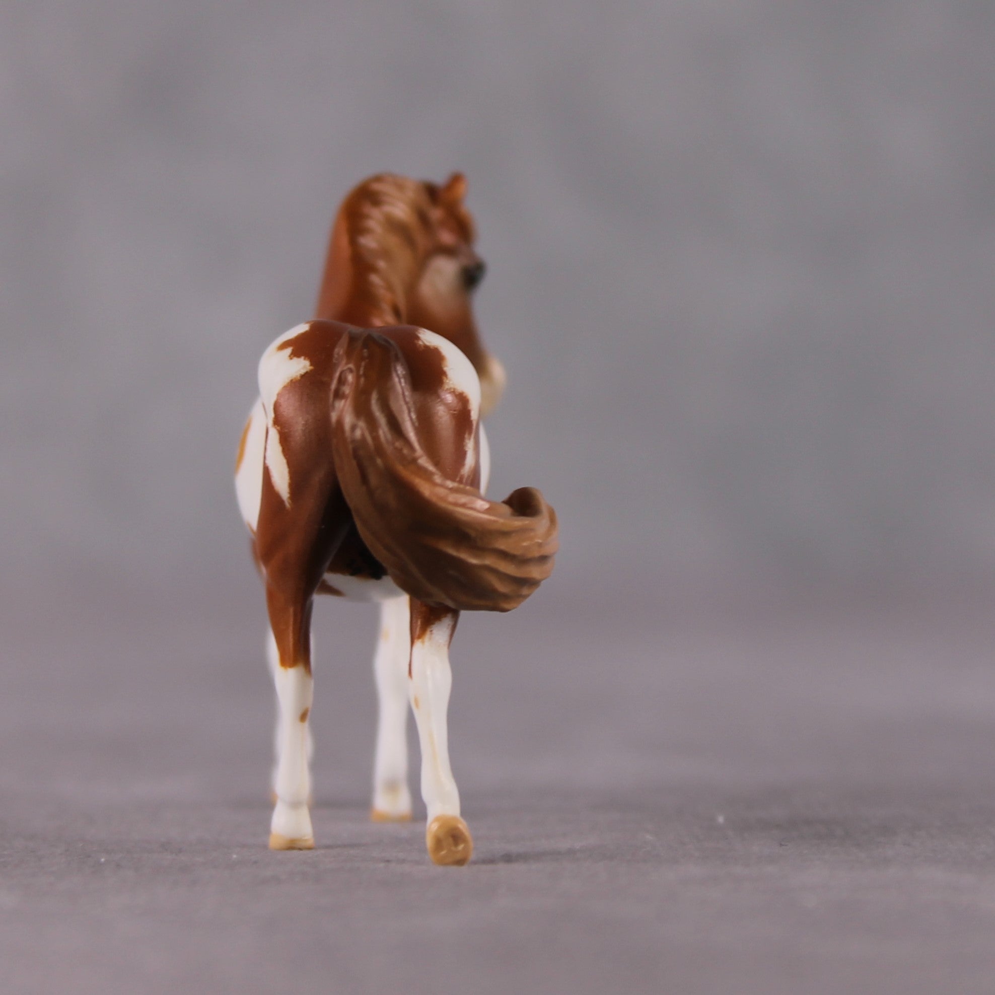 "Surprise Raisin" OOAK Custom Chestnut Overo Pony Chip By Kristin Cermele - Gemstone Series