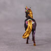 Este&#39;s Sister OOAK Custom Dark Shimmery Plum Unicorn Pony Chip By Kristin Cermele - Gemstone Series