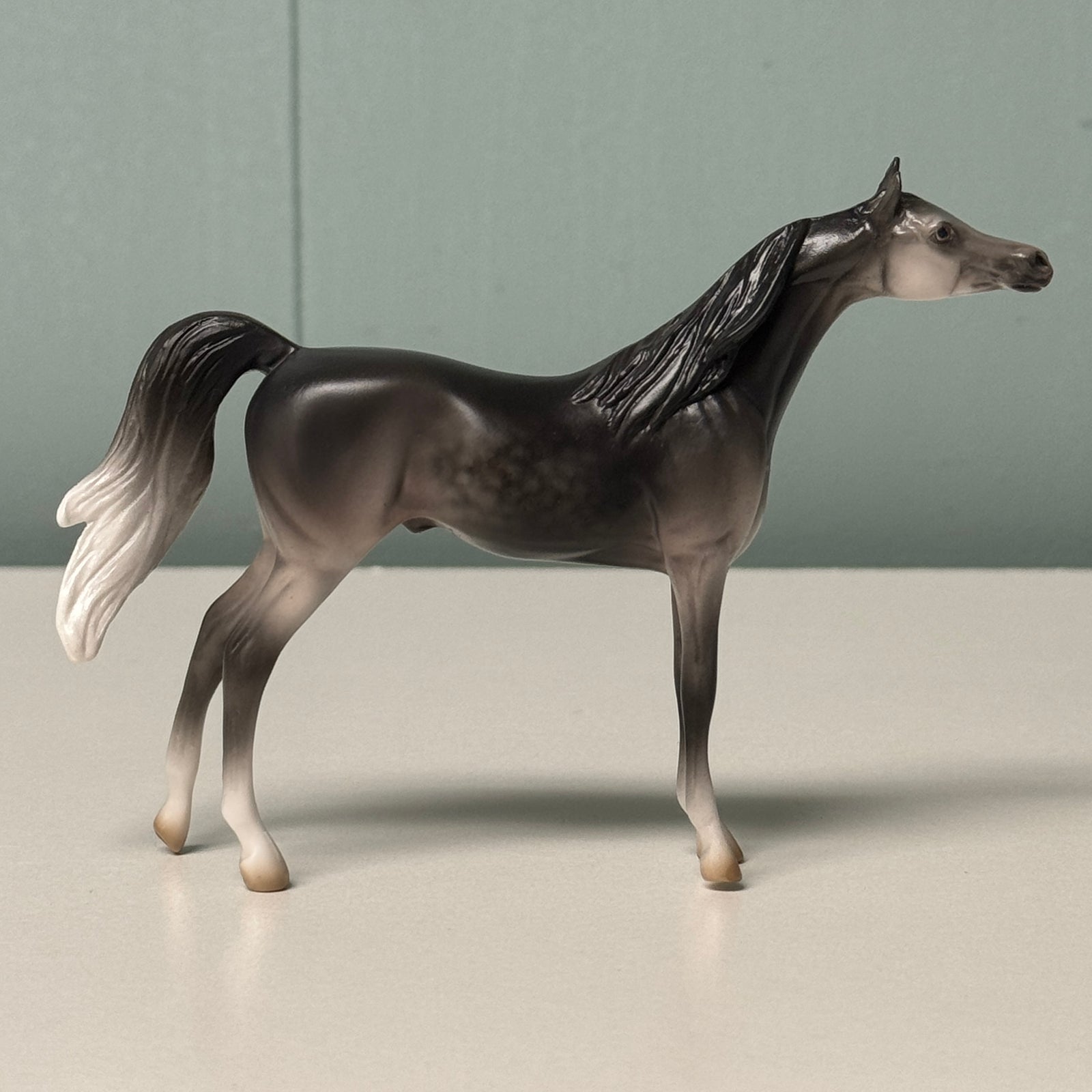 Persnickity OOAK Dapple Gray Arabian Chip By Jess Hamill EQ24