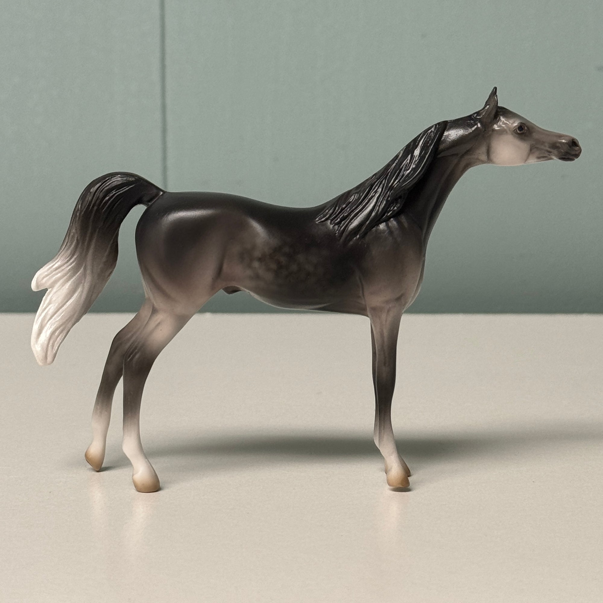 Persnickity OOAK Dapple Gray Arabian Chip By Jess Hamill EQ24
