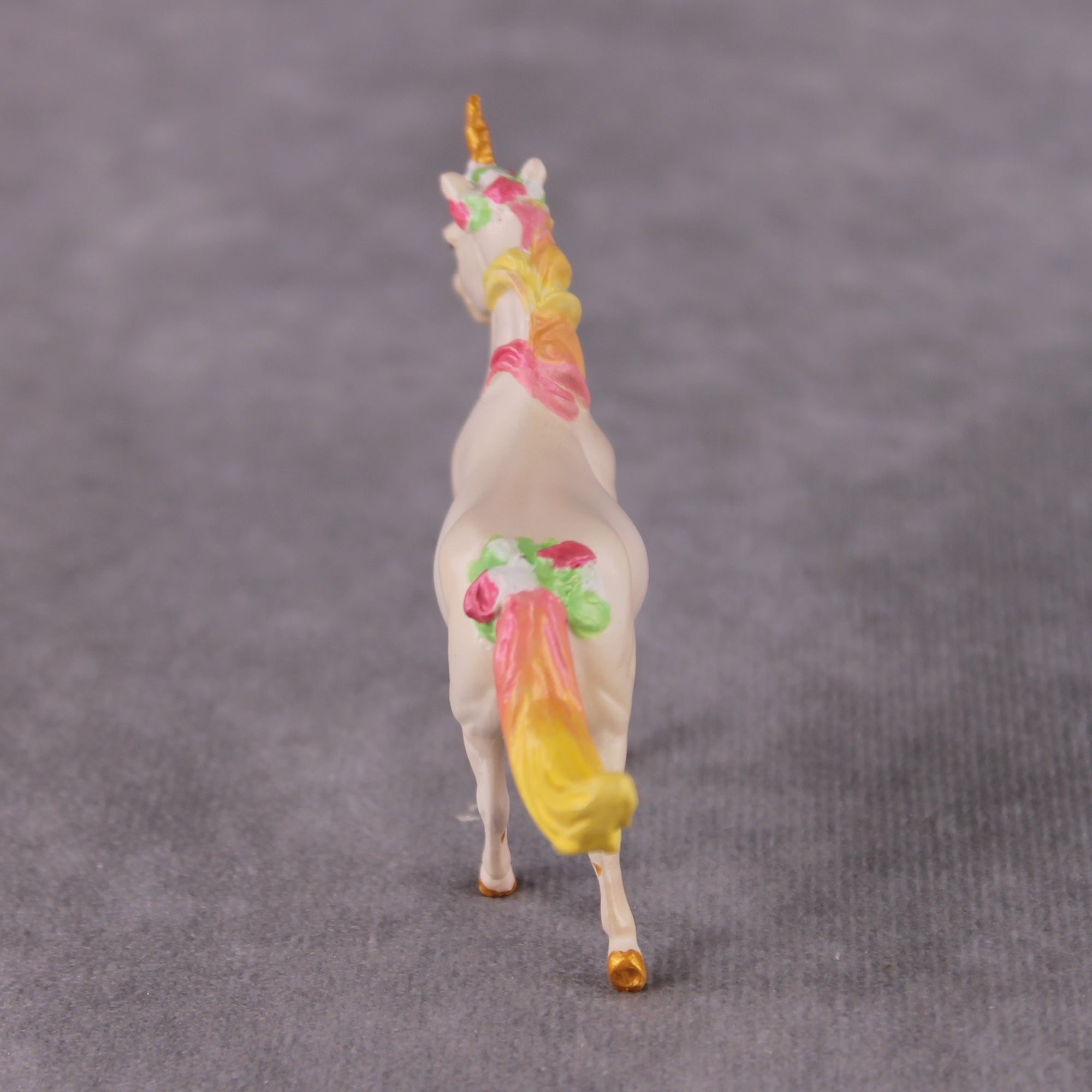 "Este" OOAK Custom Cream Pearl Unicorn Pony Chip By Kristin Cermele - Gemstone Series