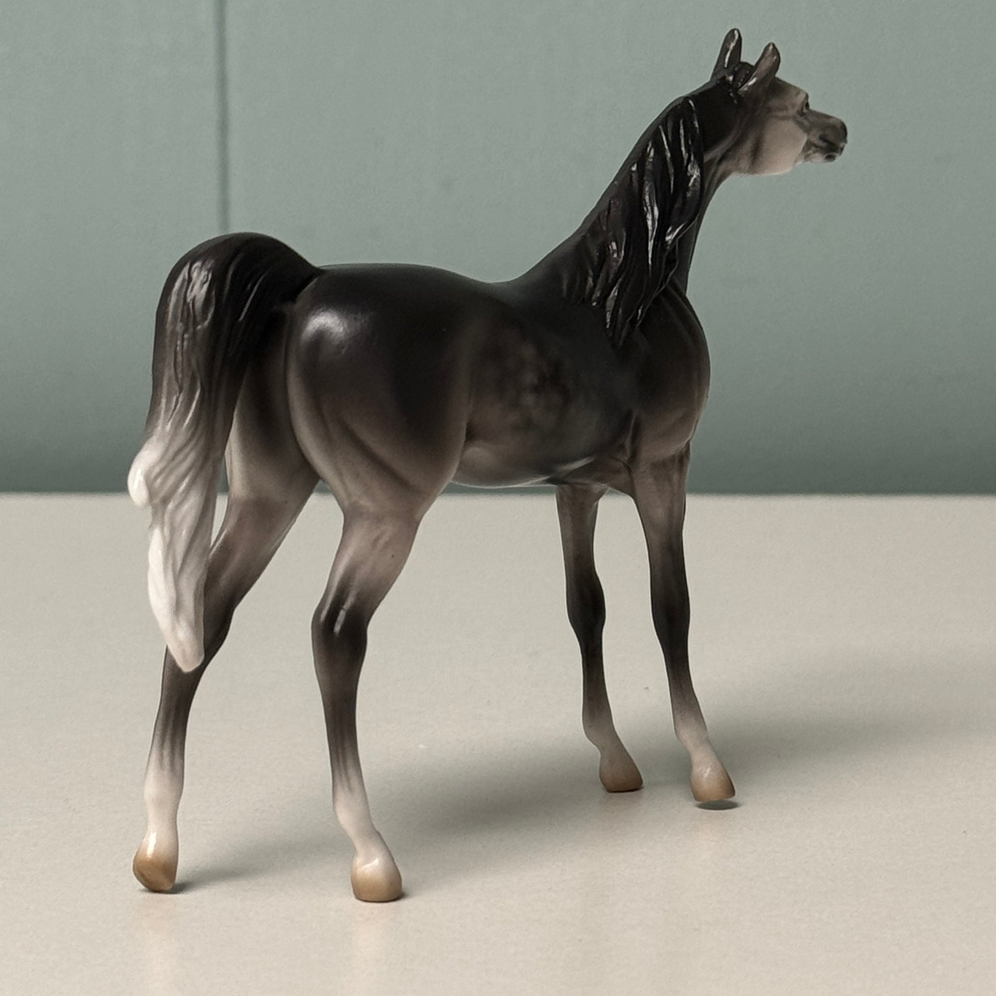 Persnickity OOAK Dapple Gray Arabian Chip By Jess Hamill EQ24