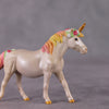 Este OOAK Custom Cream Pearl Unicorn Pony Chip By Kristin Cermele - Gemstone Series