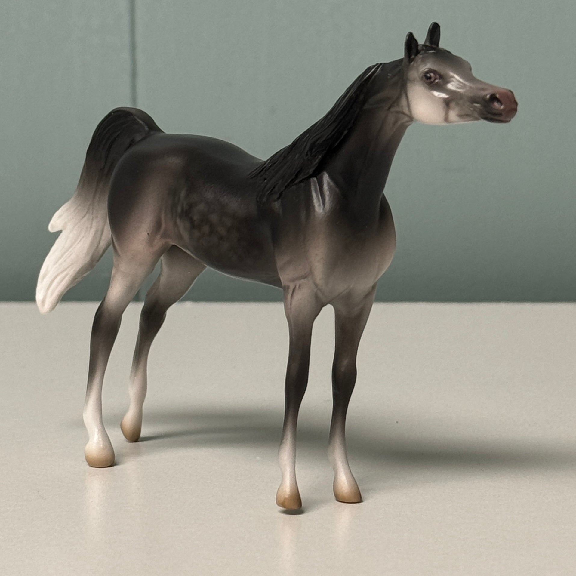 Persnickity OOAK Dapple Gray Arabian Chip By Jess Hamill EQ24
