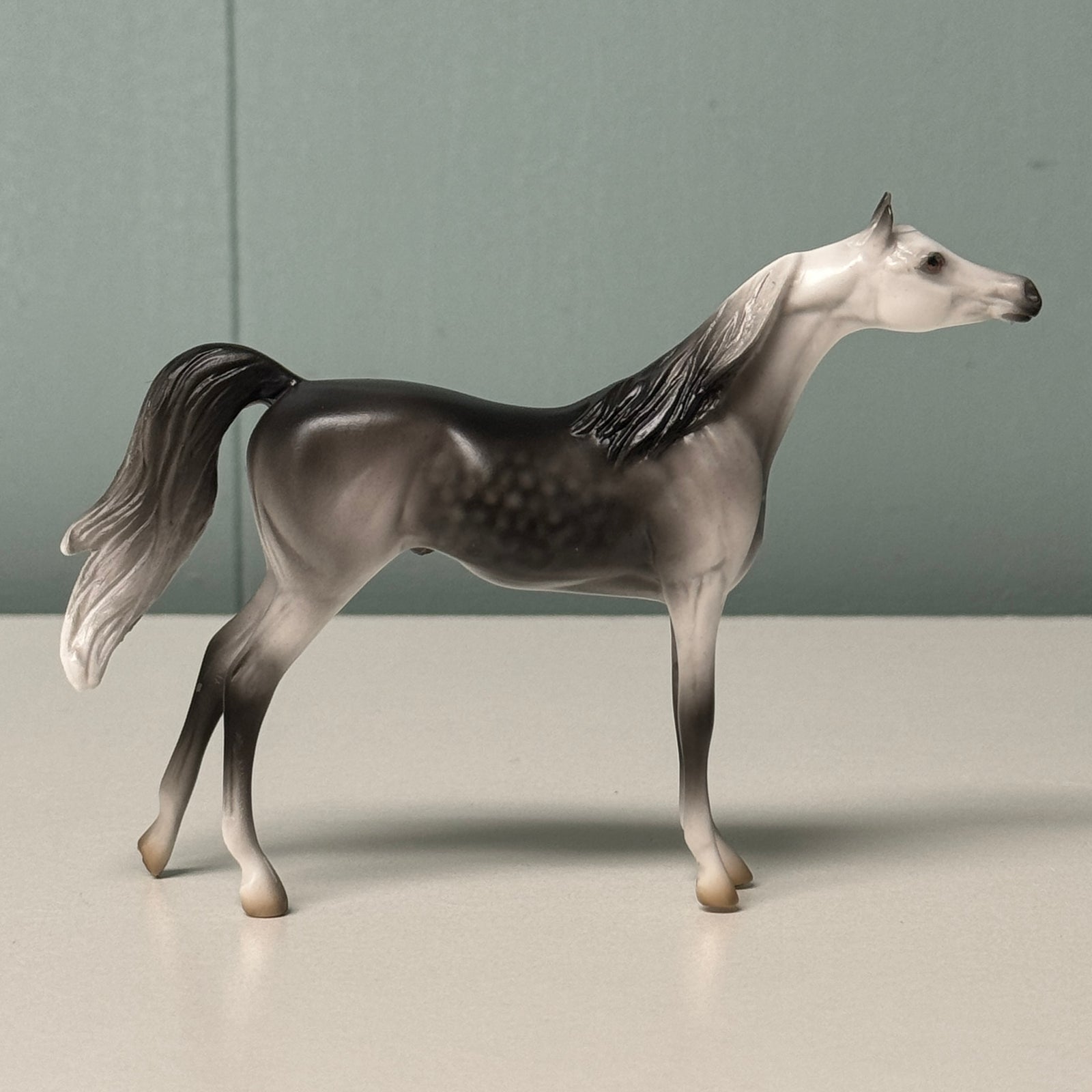 Flutterby OOAK Dapple Gray Arabian Chip By Jess Hamill EQ24