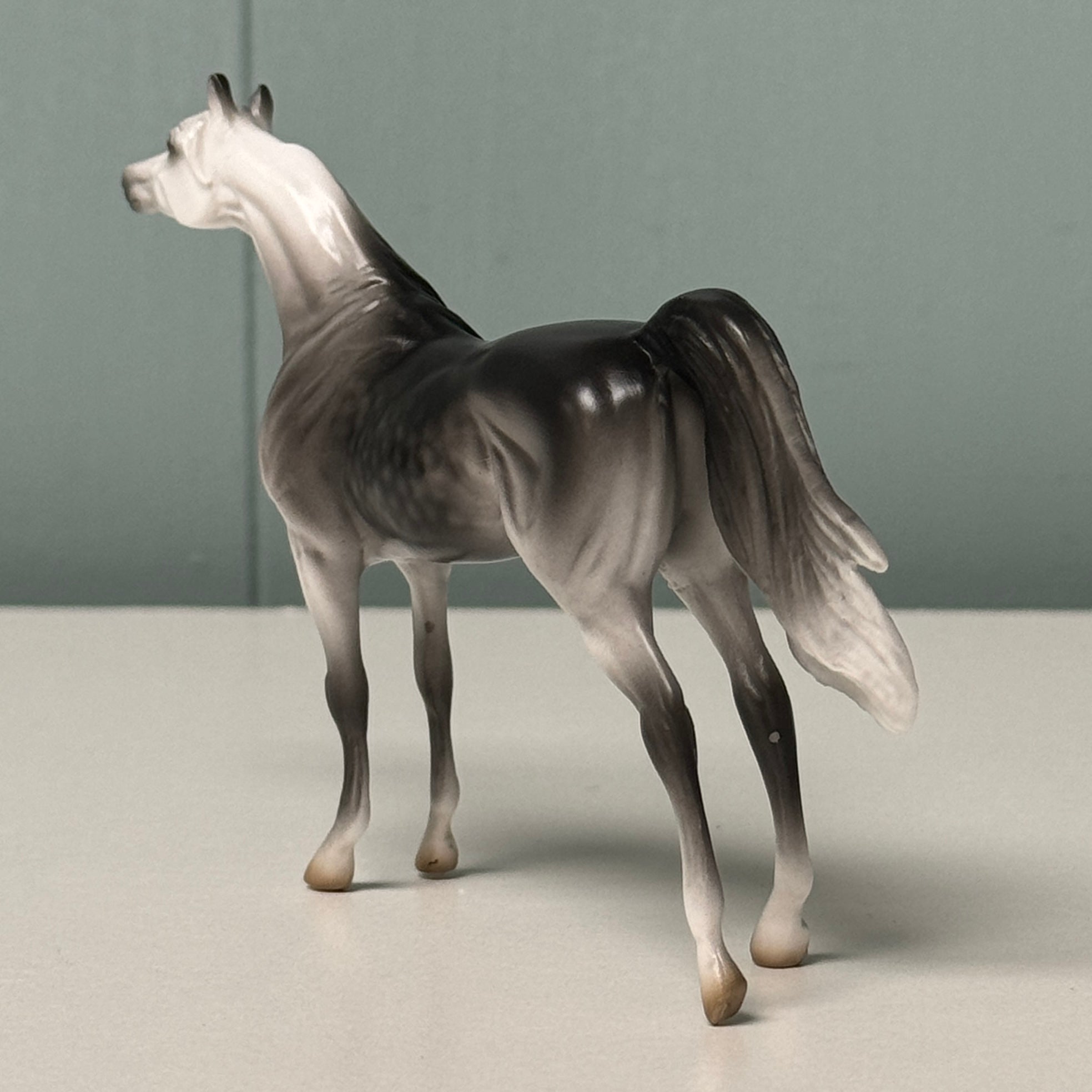 Flutterby OOAK Dapple Gray Arabian Chip By Jess Hamill EQ24