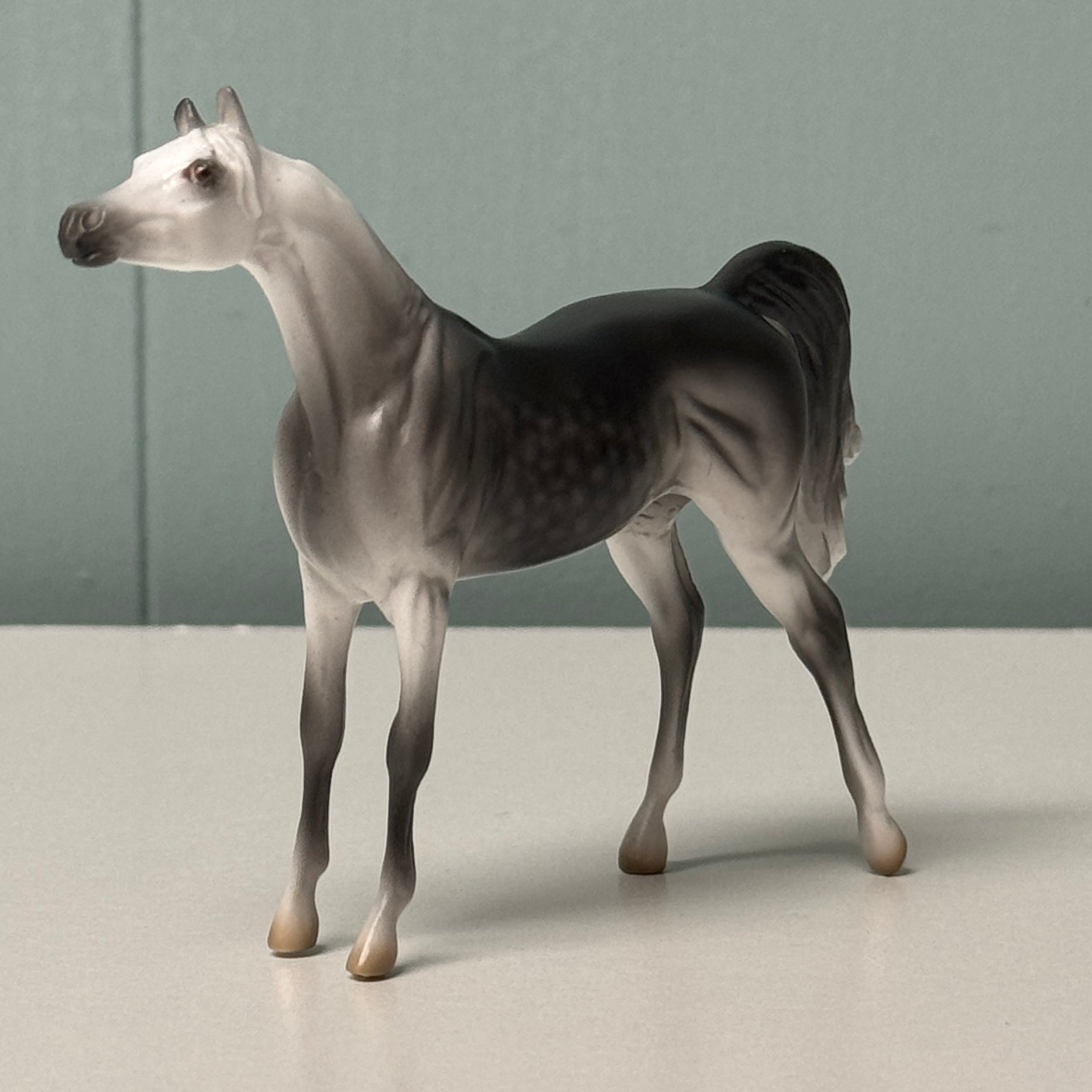 Flutterby OOAK Dapple Gray Arabian Chip By Jess Hamill EQ24