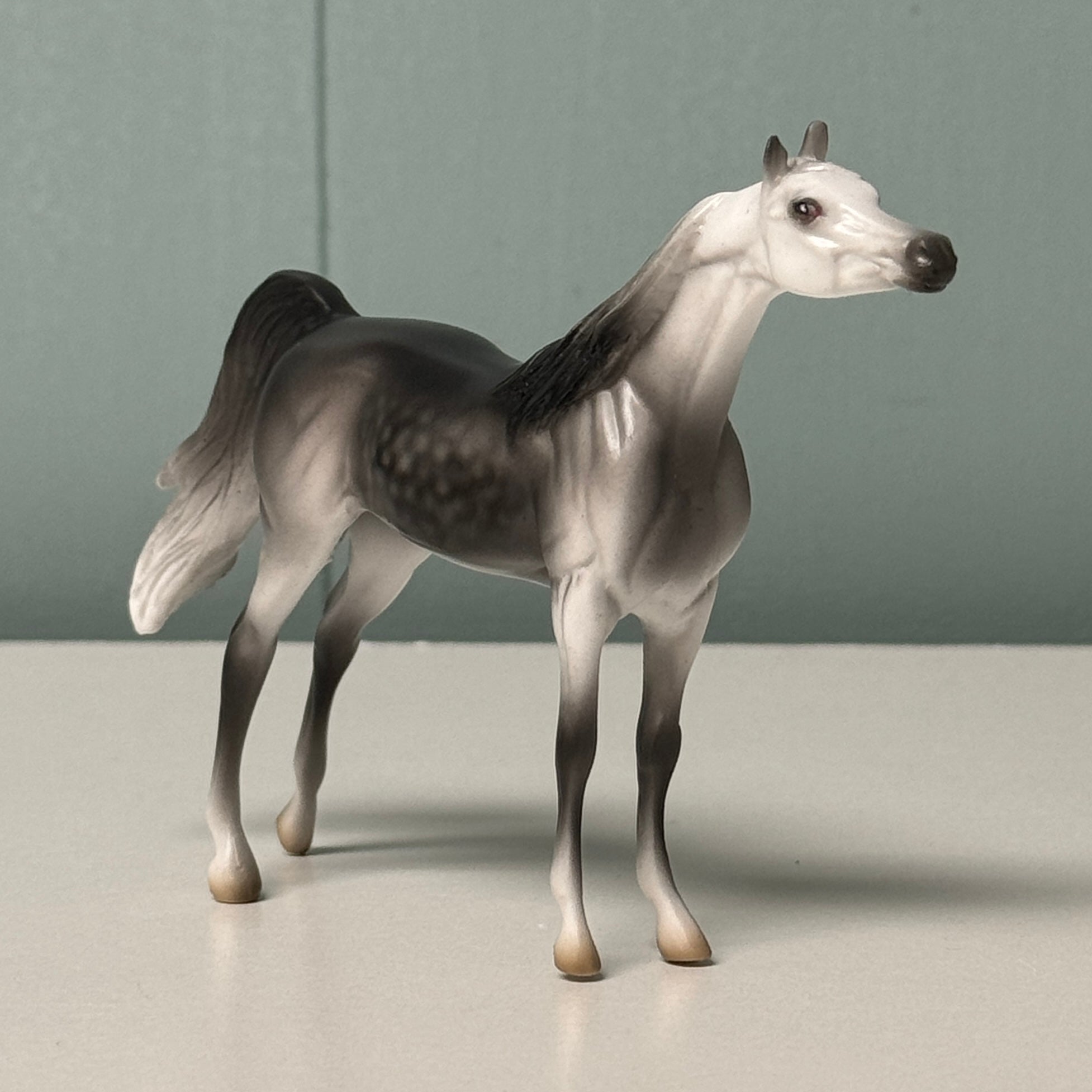 Flutterby OOAK Dapple Gray Arabian Chip By Jess Hamill EQ24