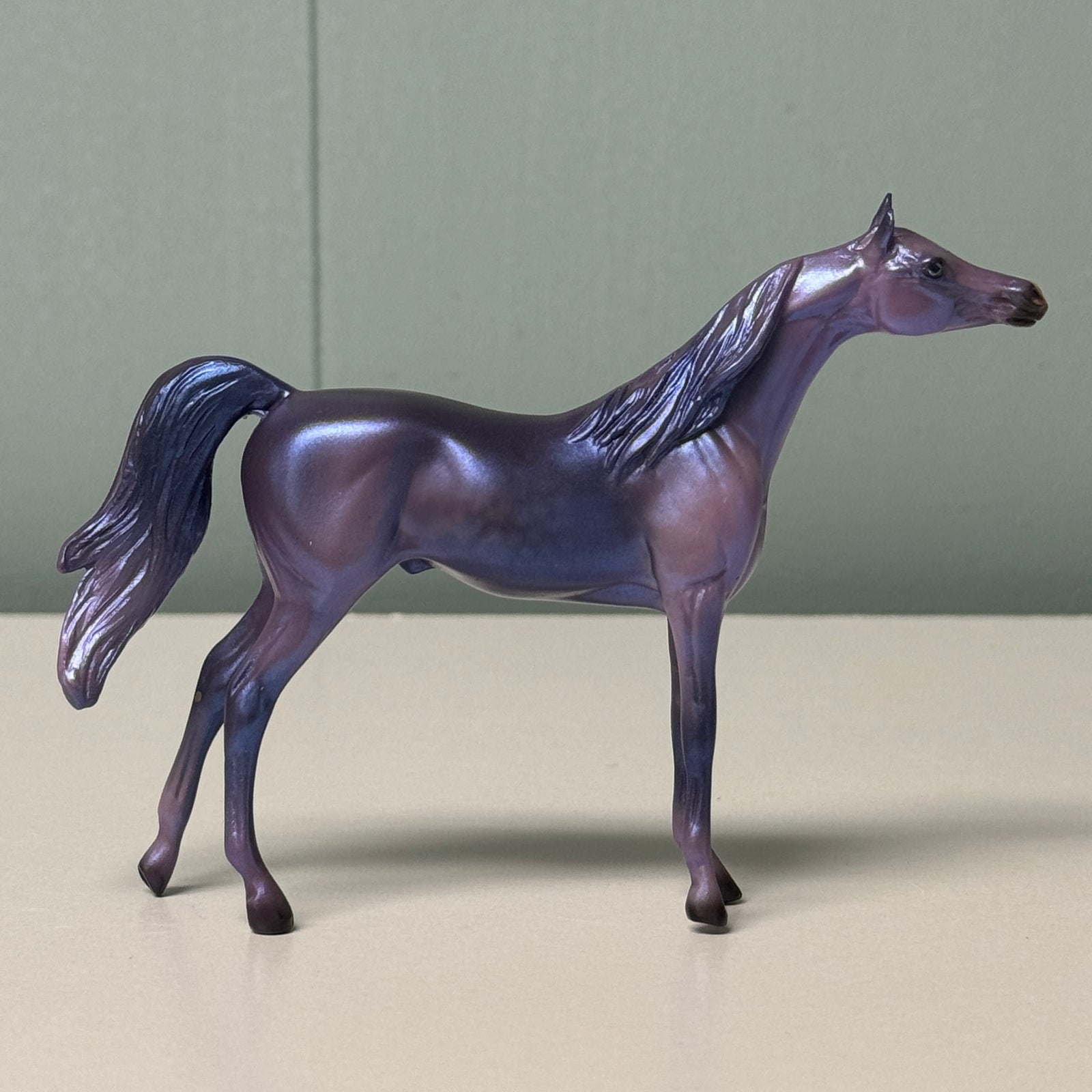 Shimmeree OOAK Deco Purple Arabian Chip By Jess Hamill EQ24