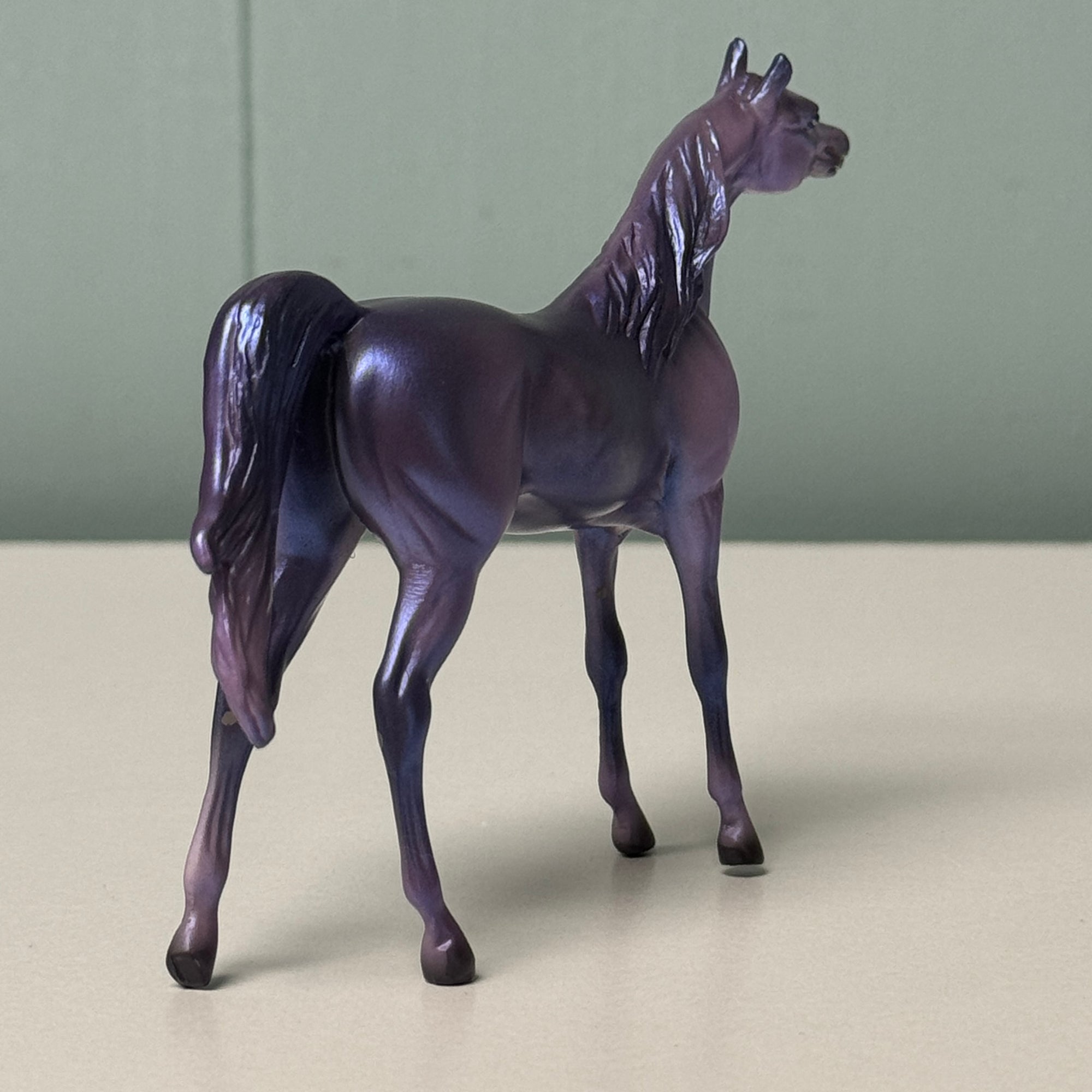 Shimmeree OOAK Deco Purple Arabian Chip By Jess Hamill EQ24